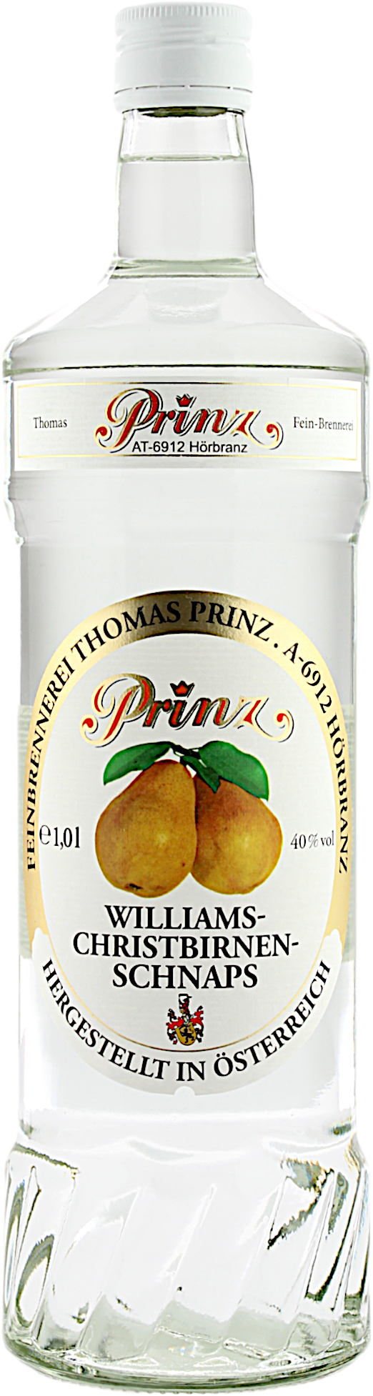Prinz Williams-Christ-Birnen Schnaps 40.0% 1 Liter