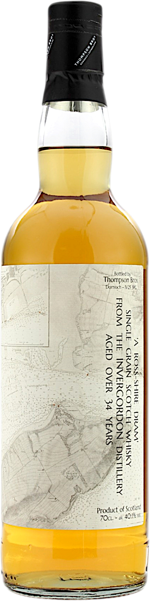 Invergordon 34 Jahre Single Grain Scotch Whisky Thompson Bros. 40.1% 0,7l