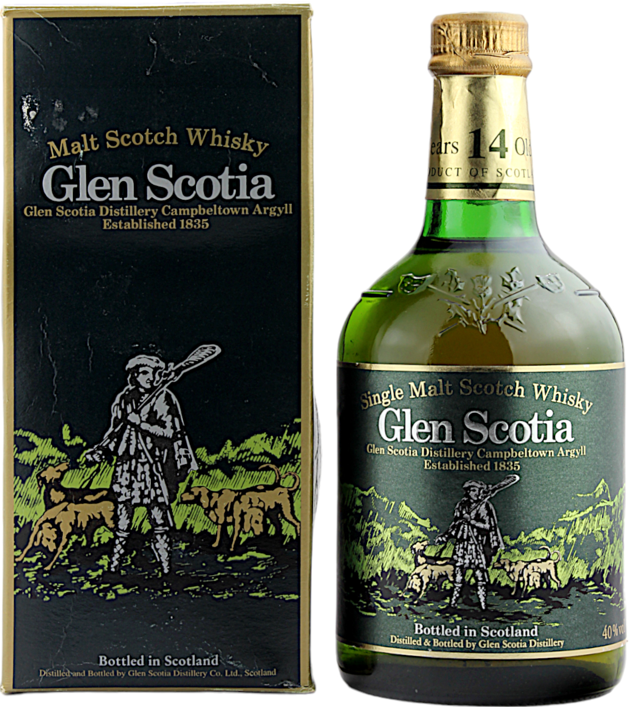 Glen Scotia 14 Jahre Dumpy Bottle altes Design 2000er 40.0% 0,7l
