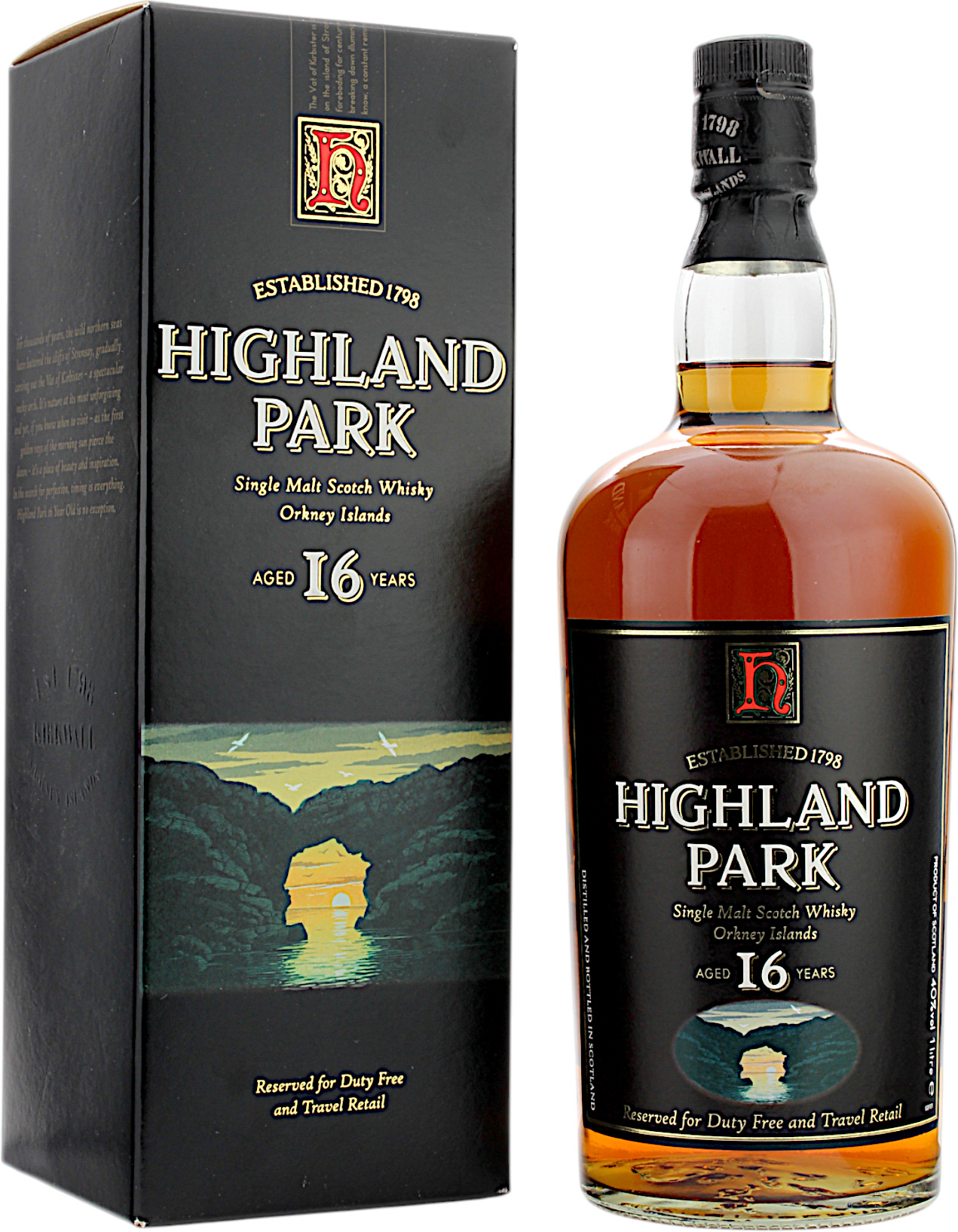 Highland Park 16 Jahre Duty Free Old Label 2006 40.0% 1 Liter