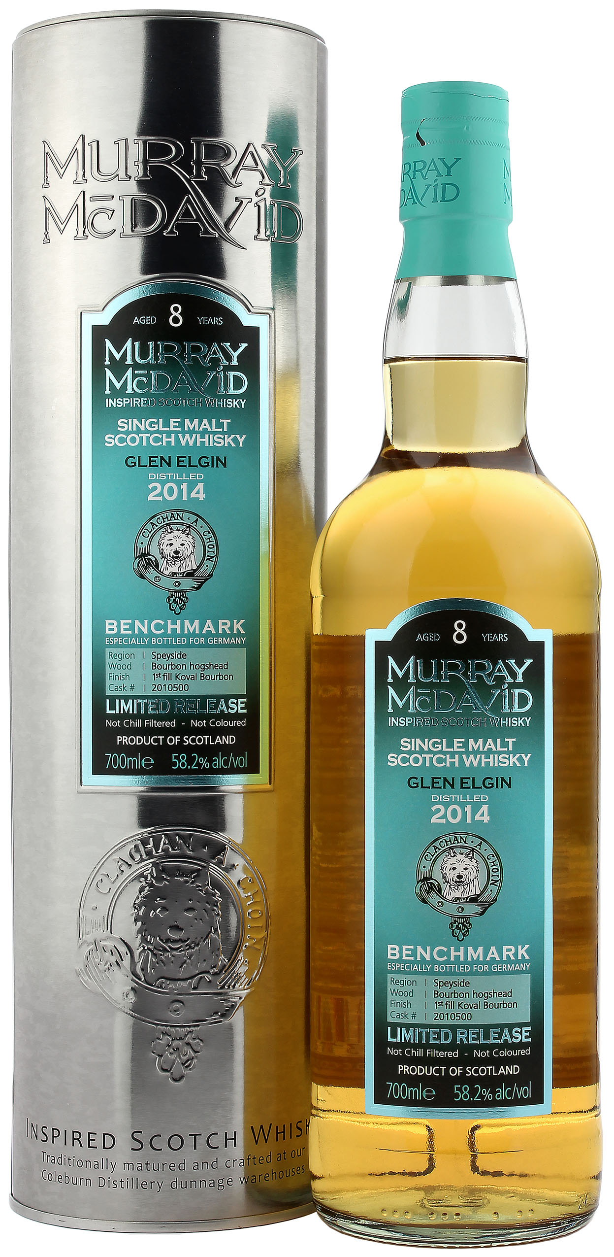 Glen Elgin 8 Jahre 2014/2022 First Fill Koval Finish Murray McDavid 58.2% 0,7l