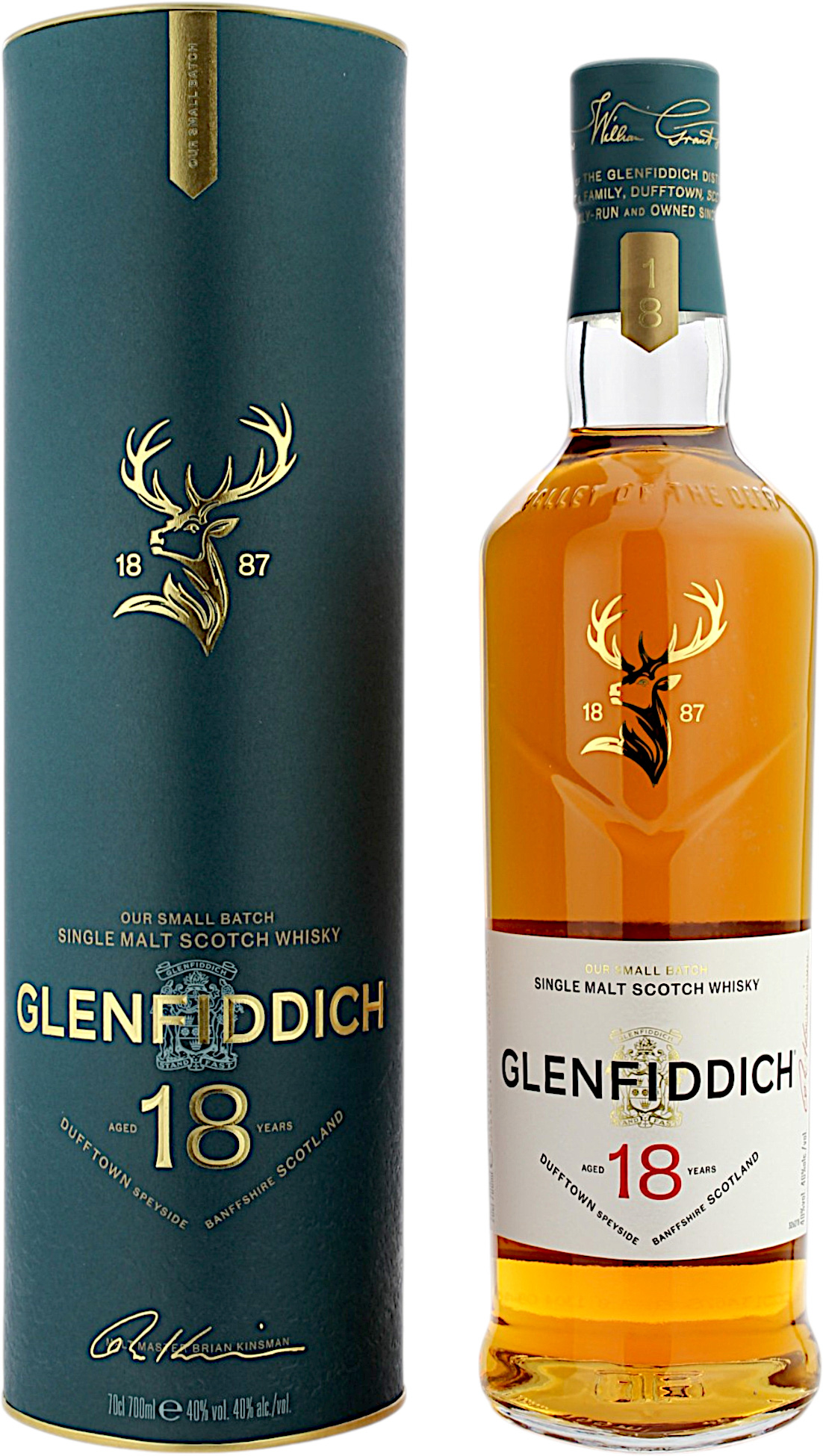 Glenfiddich 18 Jahre Small Batch Reserve neues Design 40.0% 0,7l