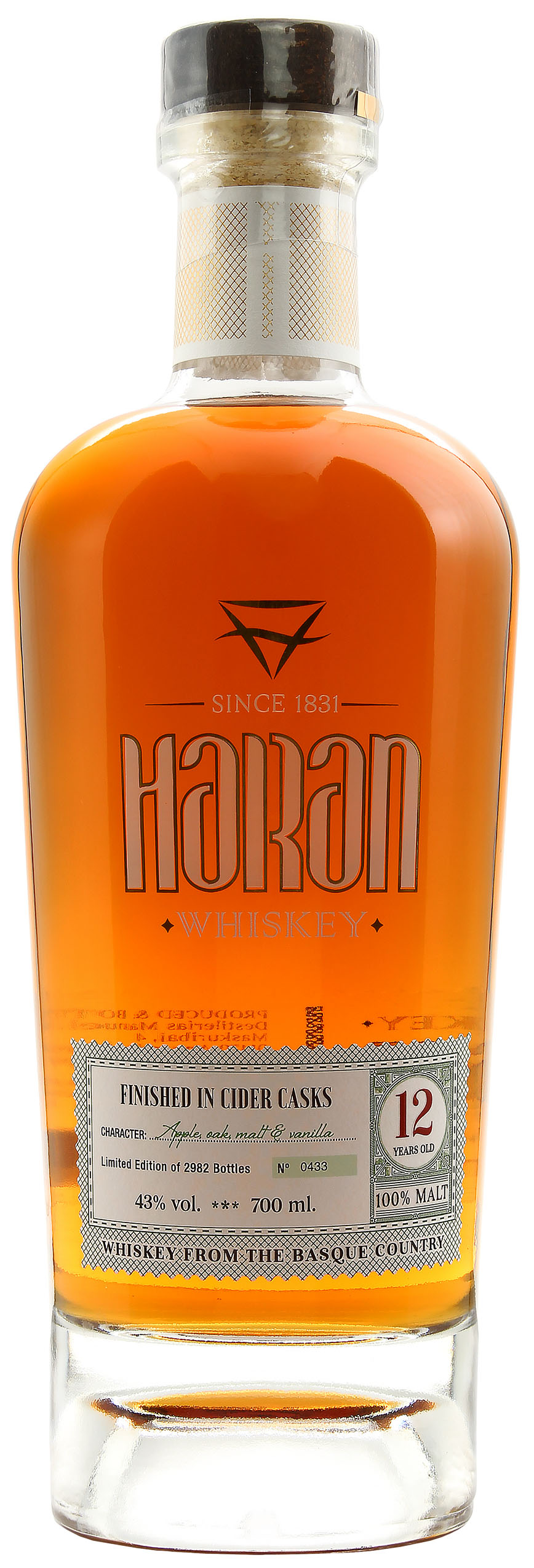 Haran 12 Jahre Cider Cask Finish Spanish Single Malt 43.0% 0,7l