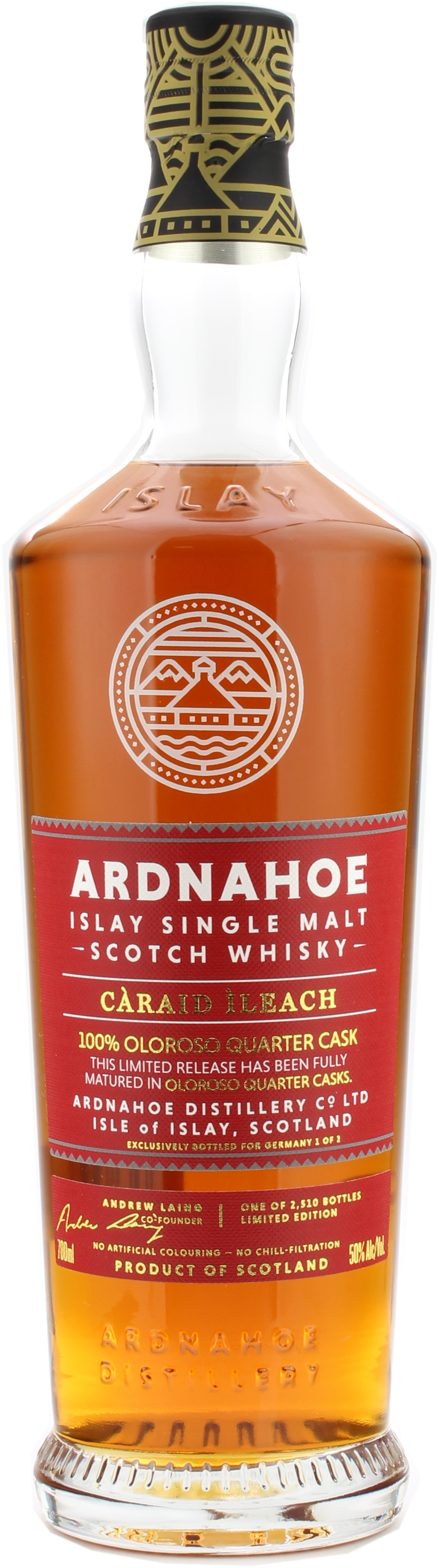 Ardnahoe Oloroso Sherry Quarter Casks Càraid Ìleach 50.0% 0,7l
