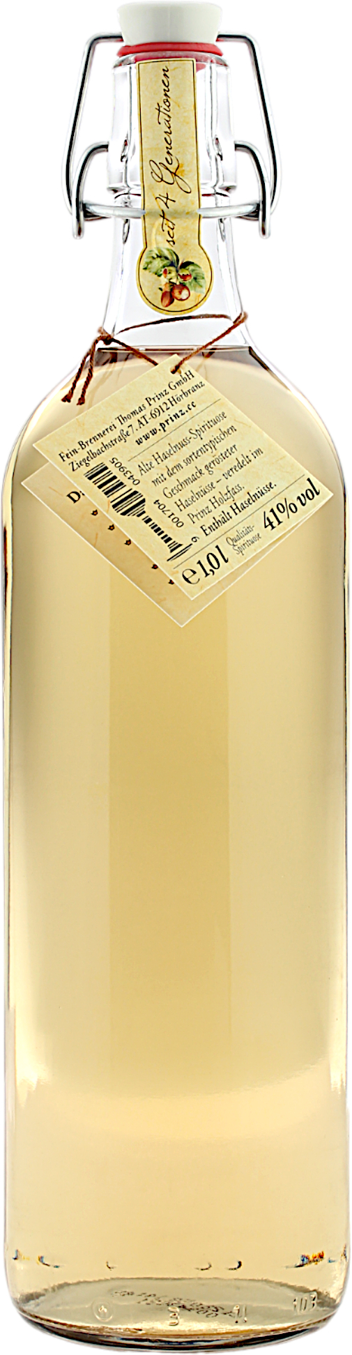Prinz Alte Haselnuss 41.0% 1 Liter