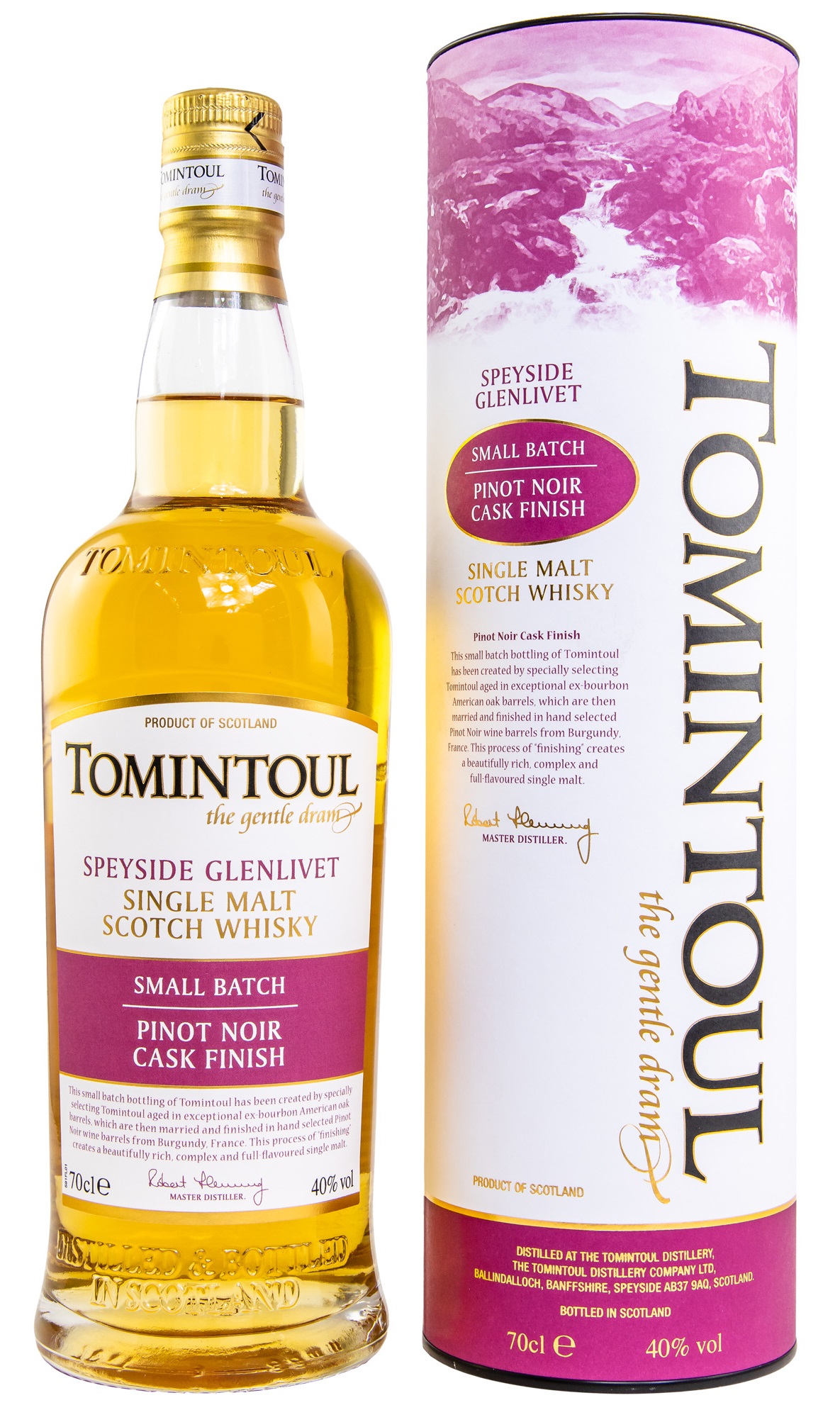 Tomintoul Pinot Noir Cask Finish 40.0% 0,7l