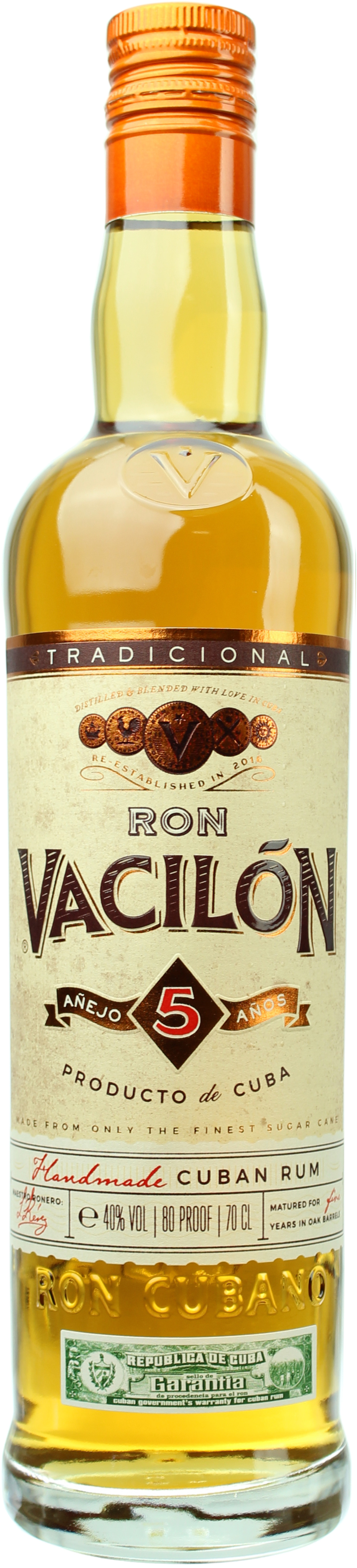 Ron Vacilon Anejo 5 Jahre 40.0% 0,7l