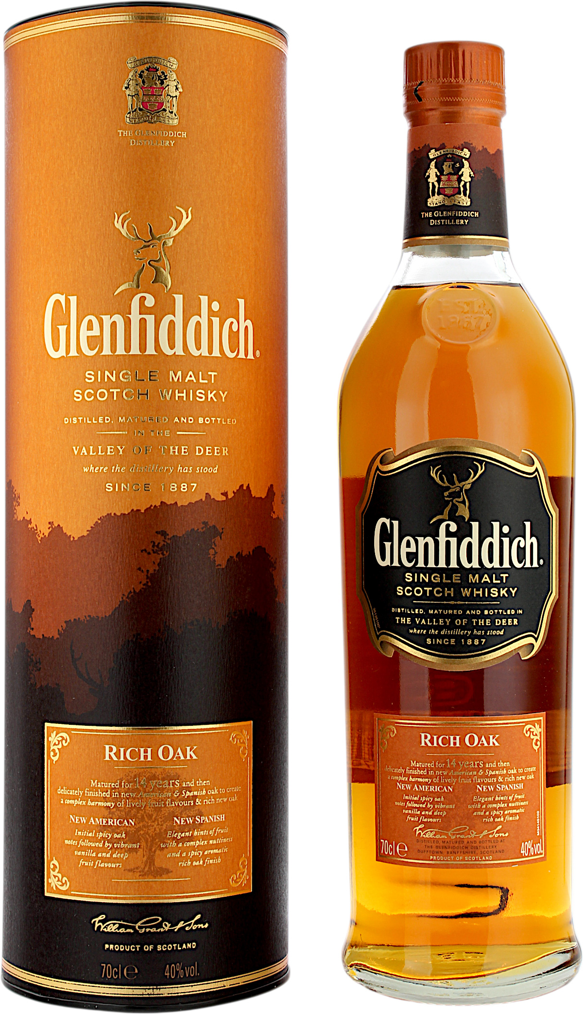 Glenfiddich 14 Jahre 2014 Rich Oak 40.0% 0,7l