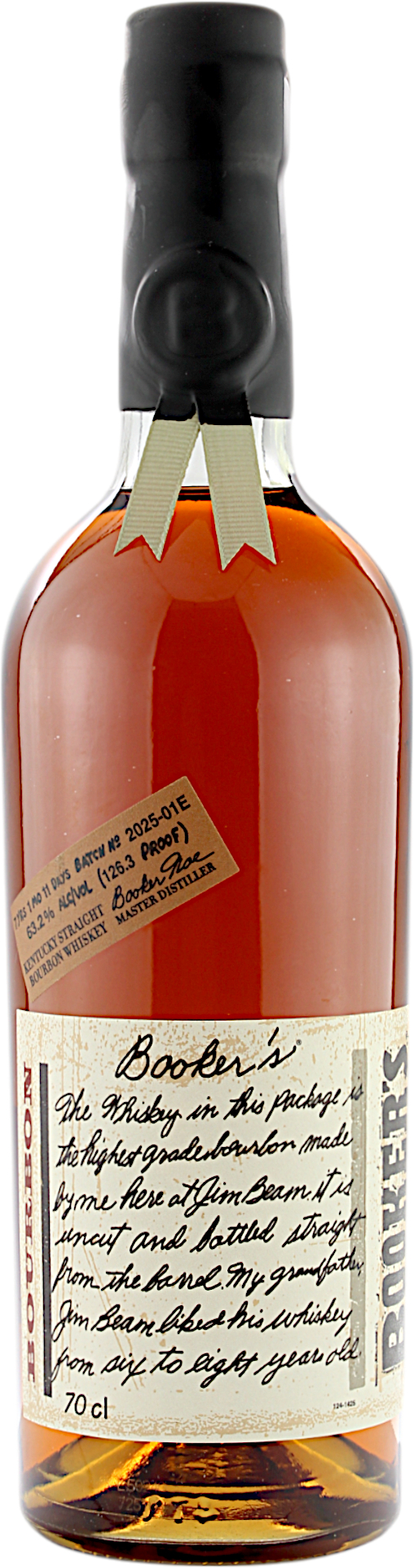 Booker's Kentucky Bourbon 7 Jahre 2025 63.2% 0,7l Booker's Kentucky Bourbon 7 Jahre 2025 63.2% 0,7l