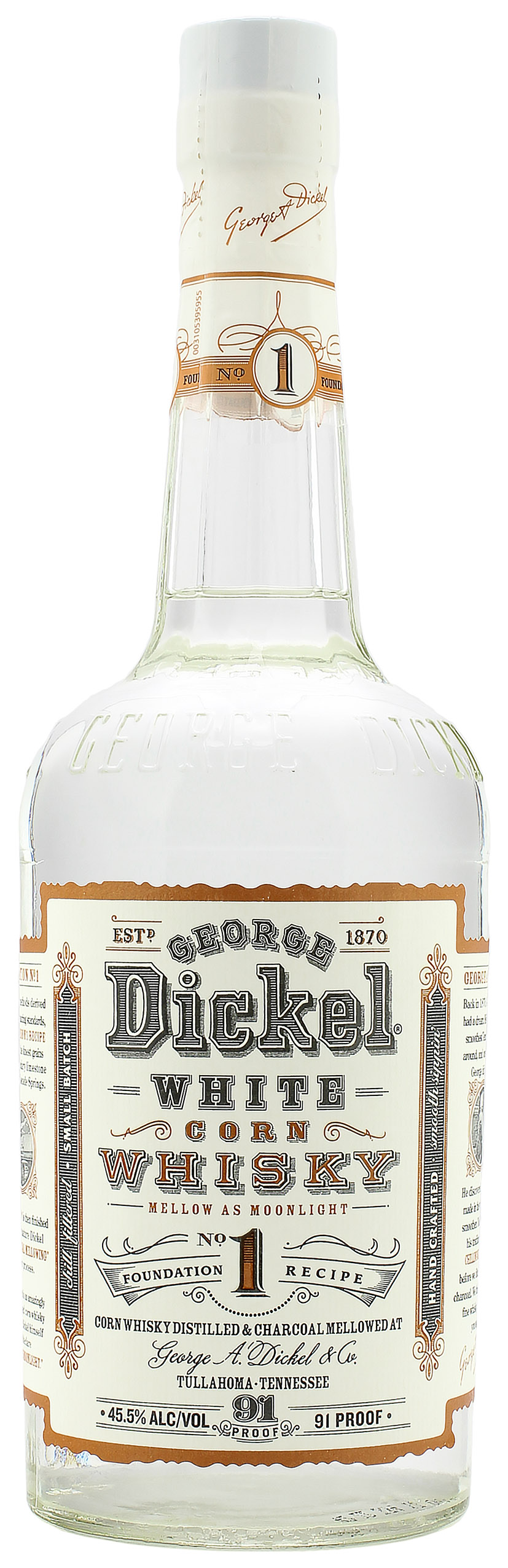George Dickel No. 1 Unaged White Corn 45.5% 0,7l