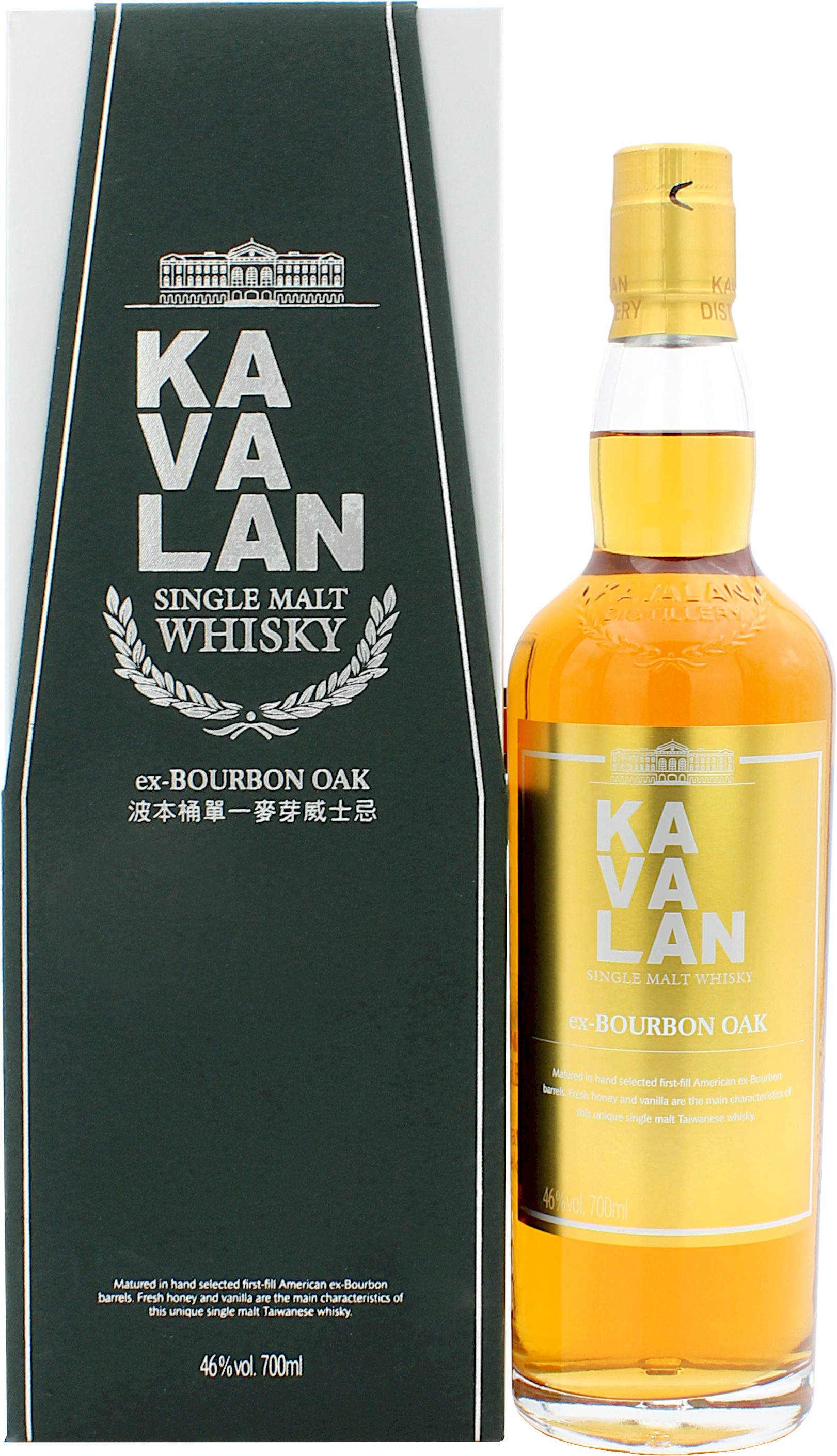 Kavalan Ex-Bourbon Oak (Taiwan) 46.0% 0,7l