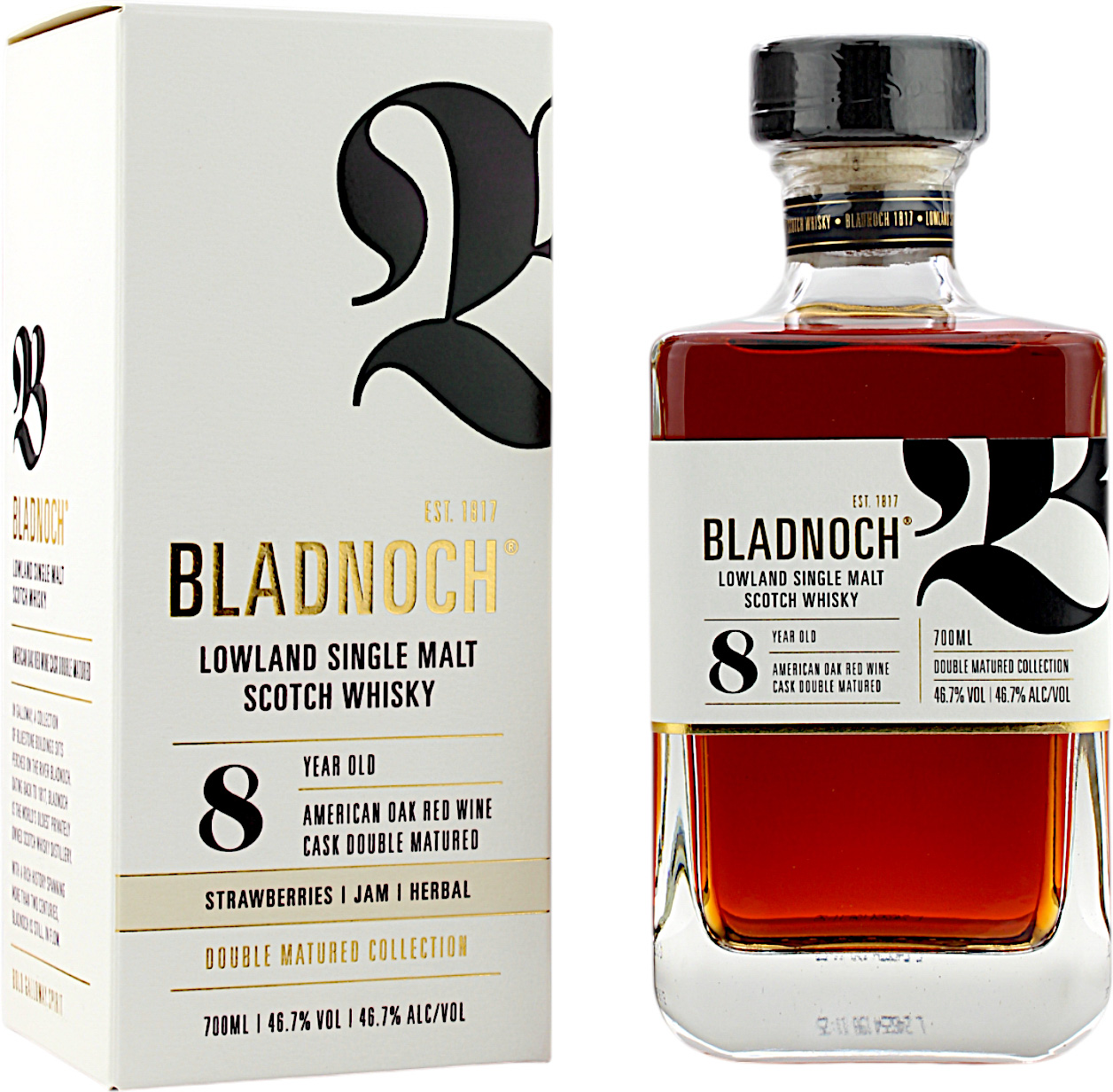 Bladnoch 8 Jahre Double Matured Collection First Limited Edition 46.7% 0,7l