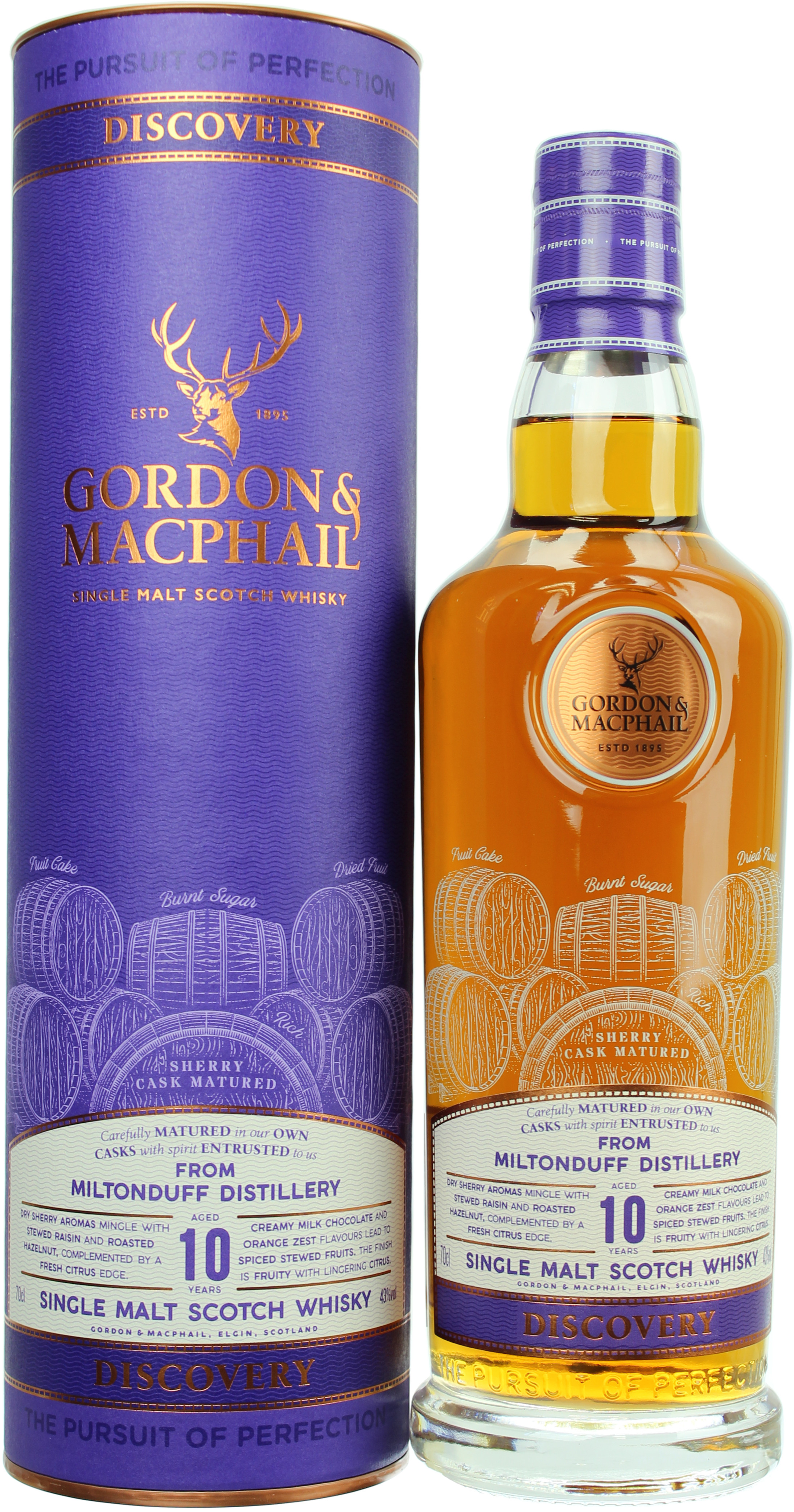 Miltonduff 10 Jahre G&M Discovery 43.0% 0,7l