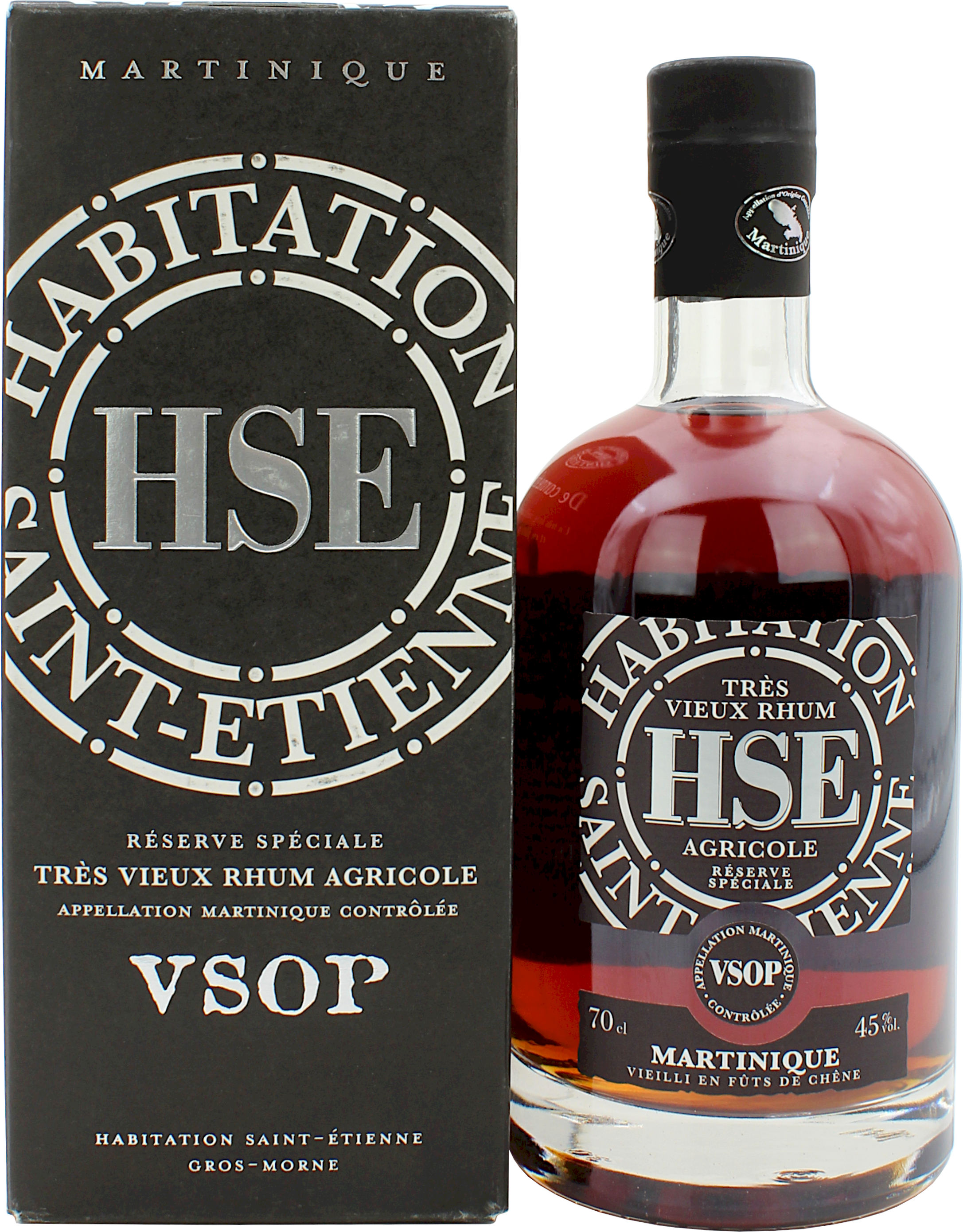 H.S.E. Rhum Agricole Très Vieux VSOP 45.0% 0,7l