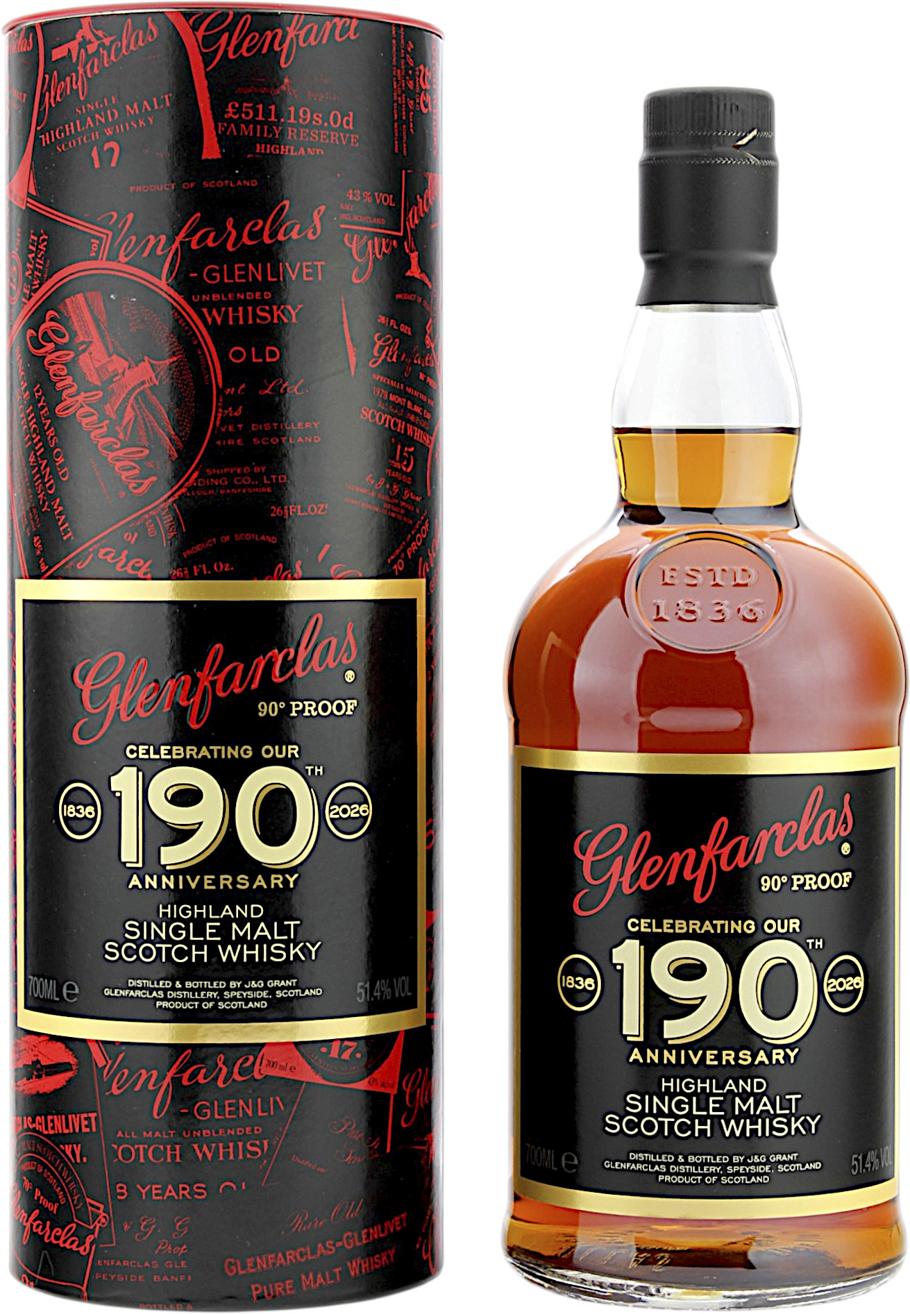 Glenfarclas 190th Anniversary Limited Edition 2026 51.4% 0,7l