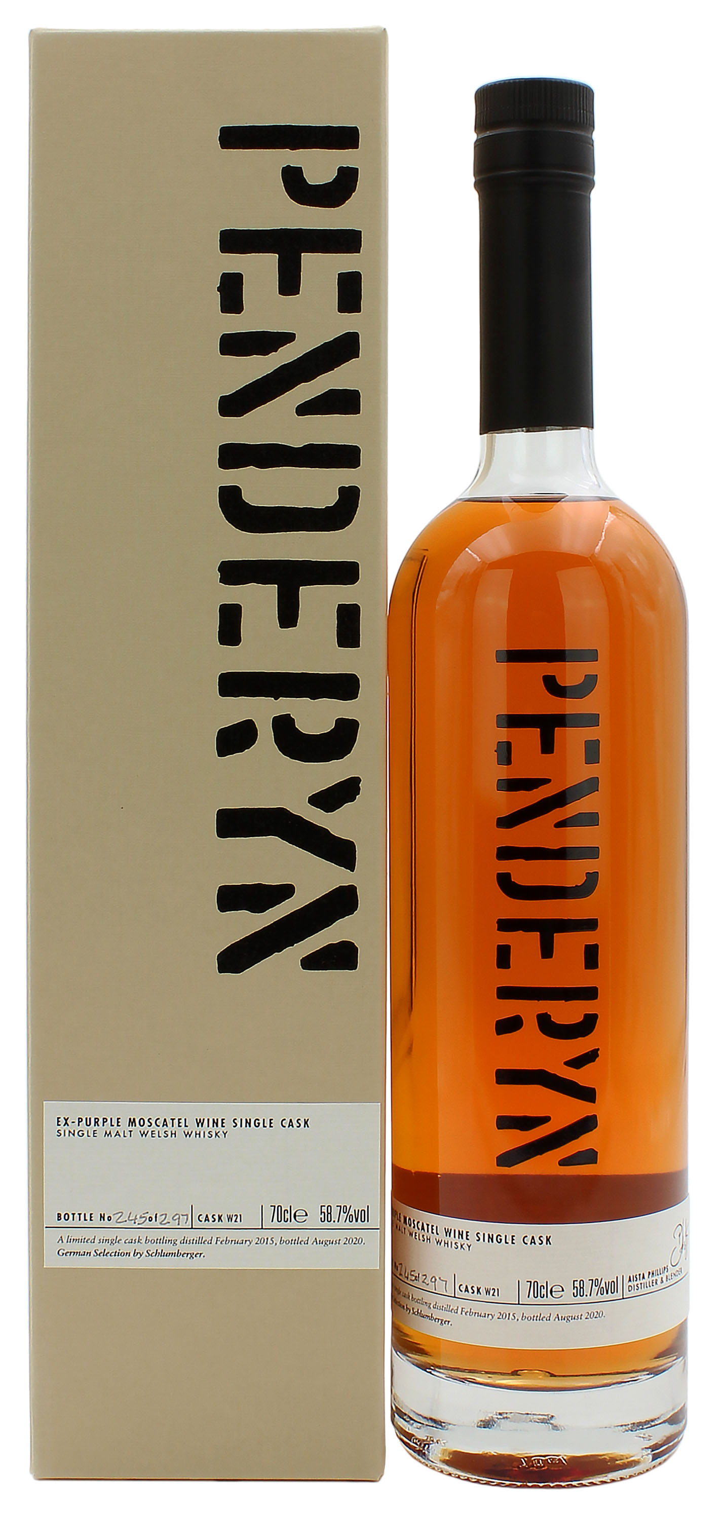 Penderyn Ex-Purple Moscatel Wine Single Cask Germany Exclusive 58.7% 0,7l