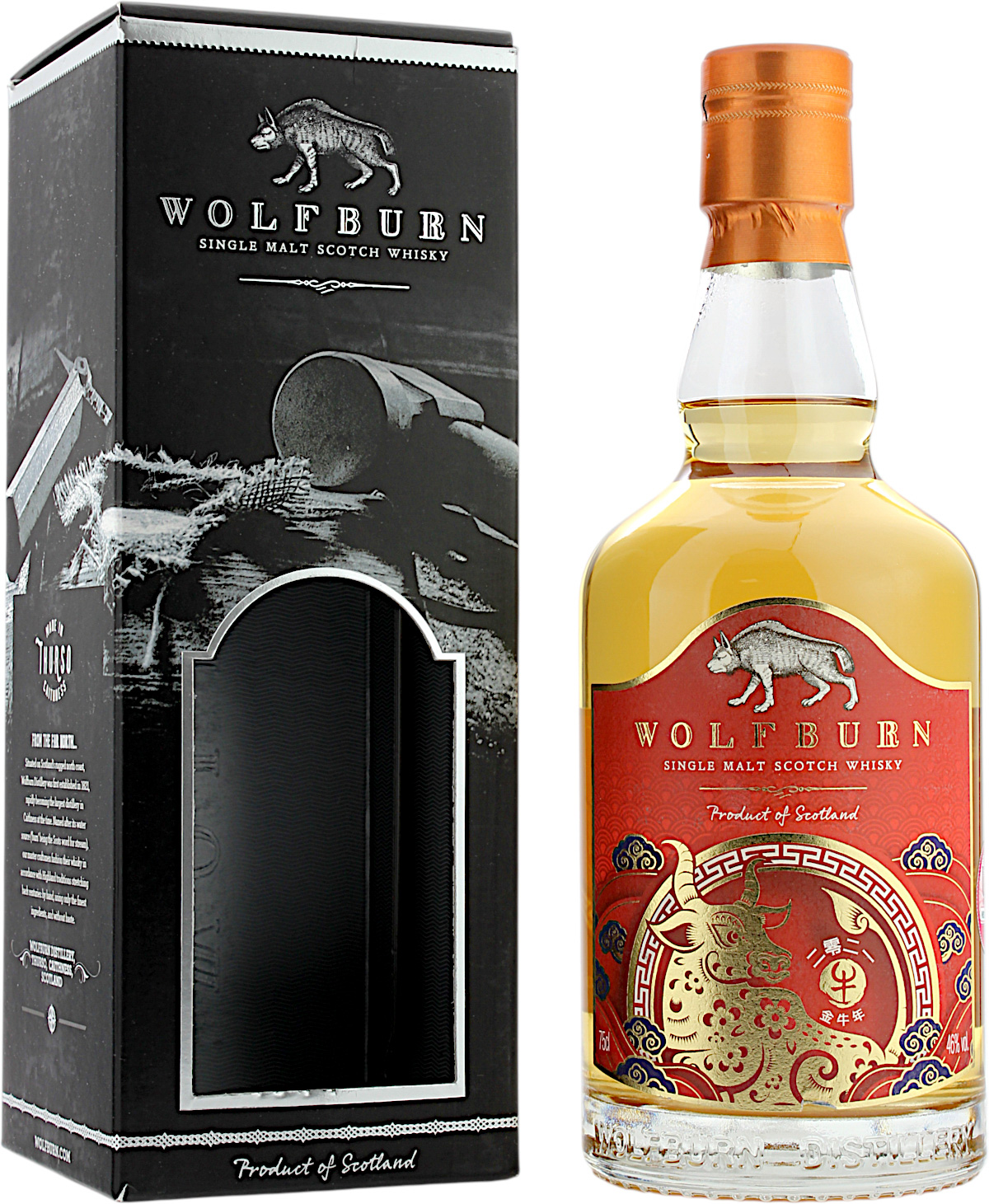 Wolfburn Year of the Ox Chinese New Year 2021 46.0% 0,75l