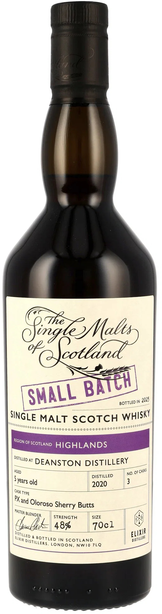 Deanston 5 Jahre 2020/2025 PX & Oloroso Sherry Butts Small Batch SMoS 48.0% 0,7l