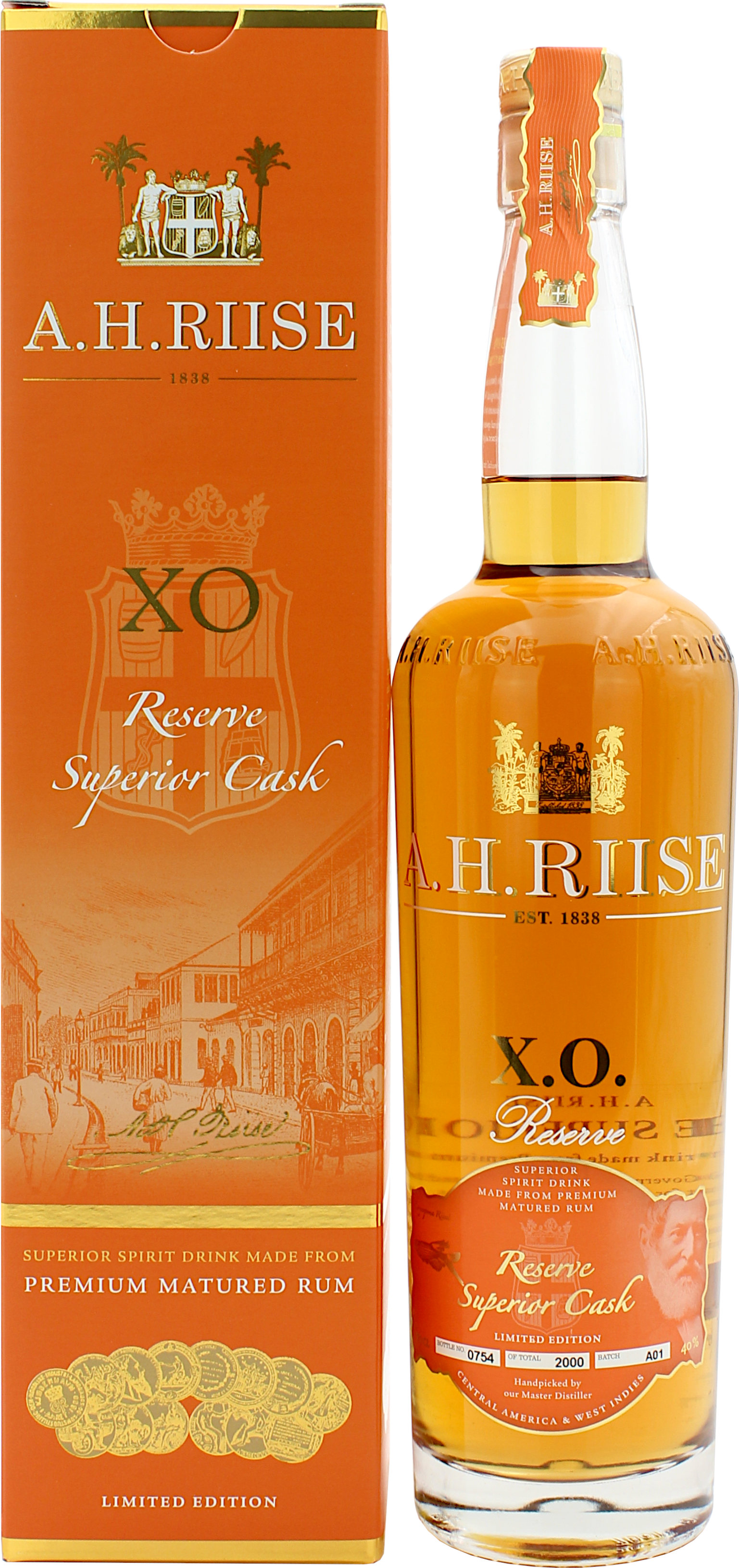 A.H. Riise XO Reserve Superior Cask 40.0% 0,7l