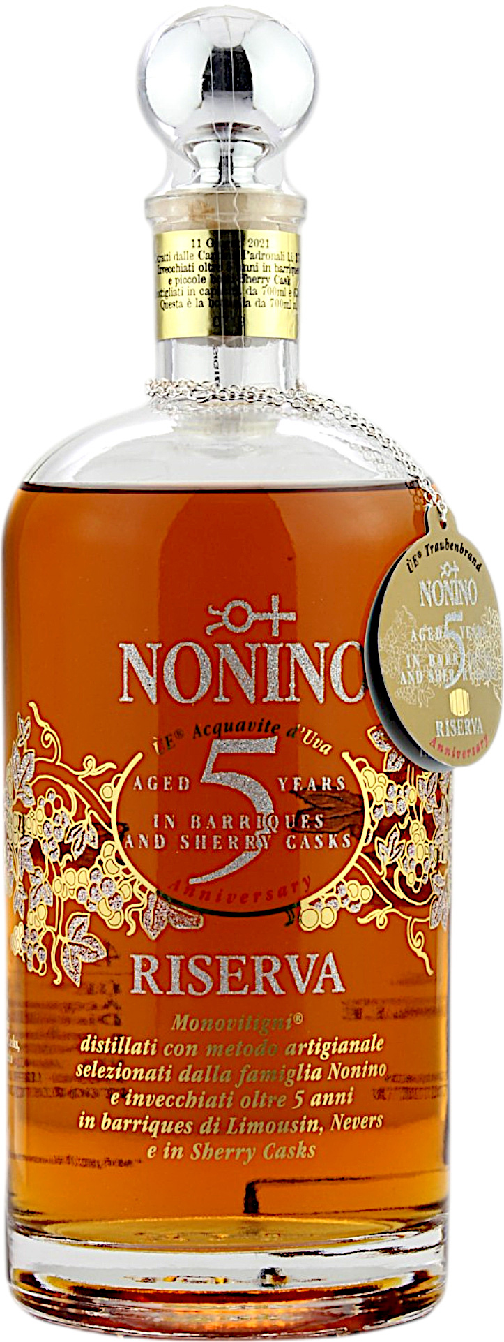 Nonino Riserva Antica Cuvee 5 Jahre Grappa 43.0% 0,7l