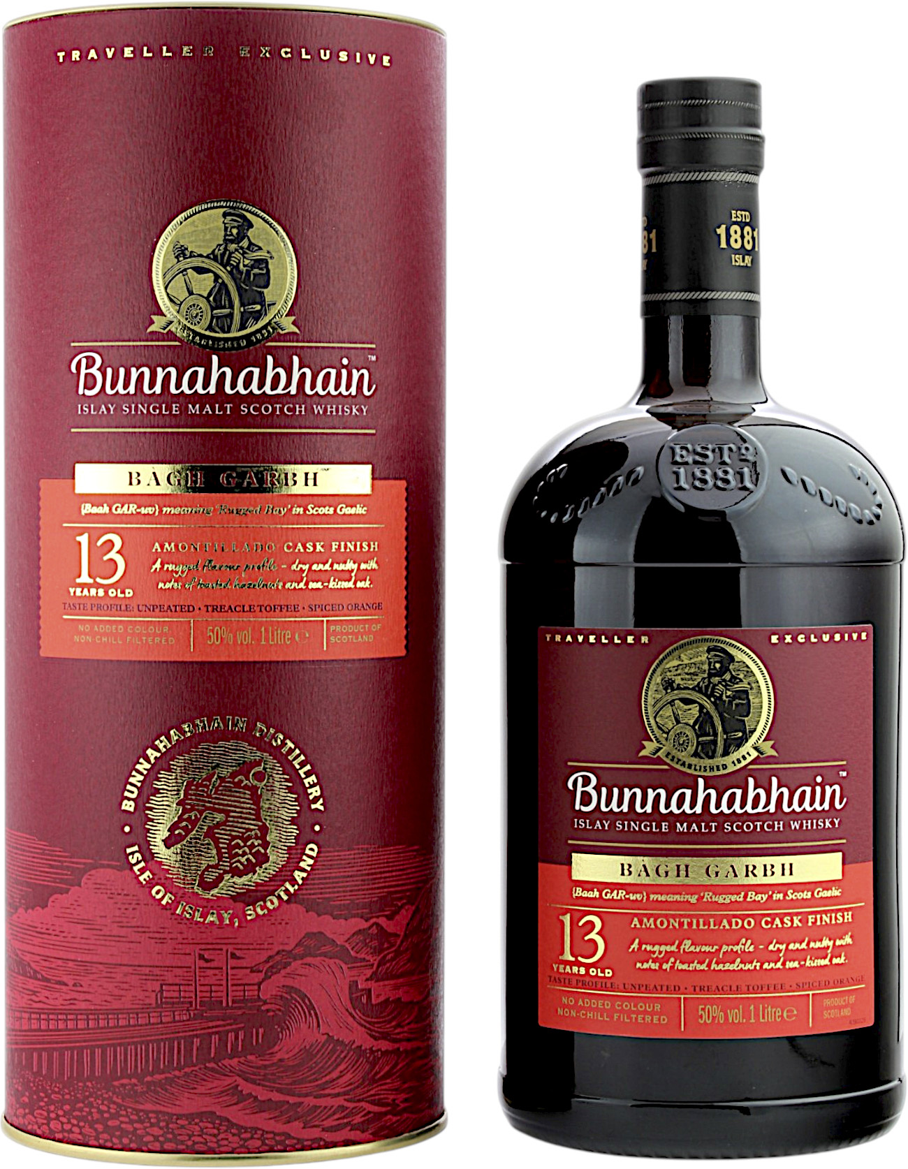 Bunnahabhain 13 Jahre Bagh Garbh Amontillado Cask Finish 50.0% 1 Liter