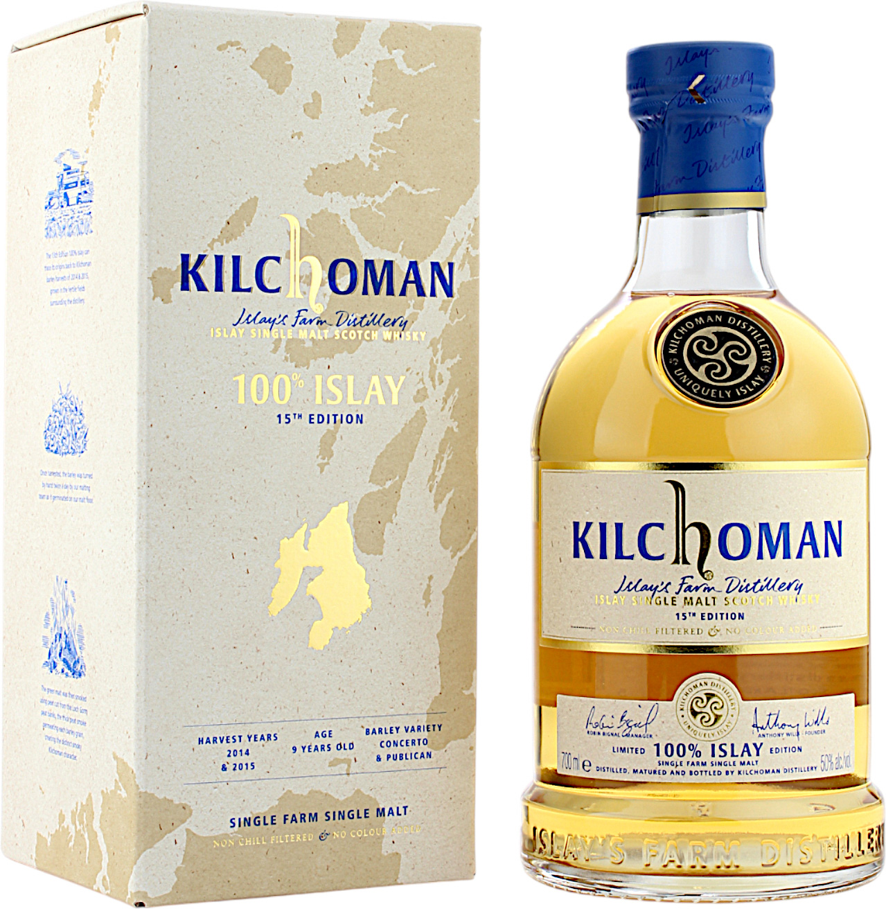 Kilchoman 9 Jahre 100% Islay 15th Edition 50.0% 0,7l
