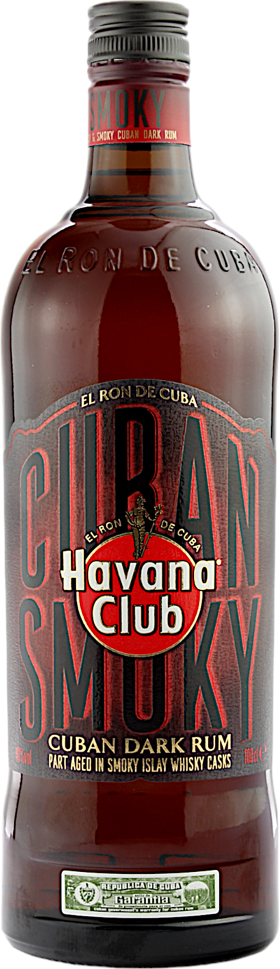 Havana Club Smoky Cuban Dark Rum 40.0% 1 Liter