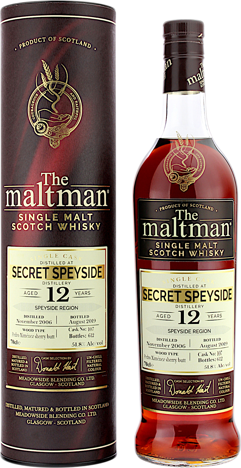 Secret Speyside 12 Jahre 2006/2019 The Maltman 51.8% 0,7l