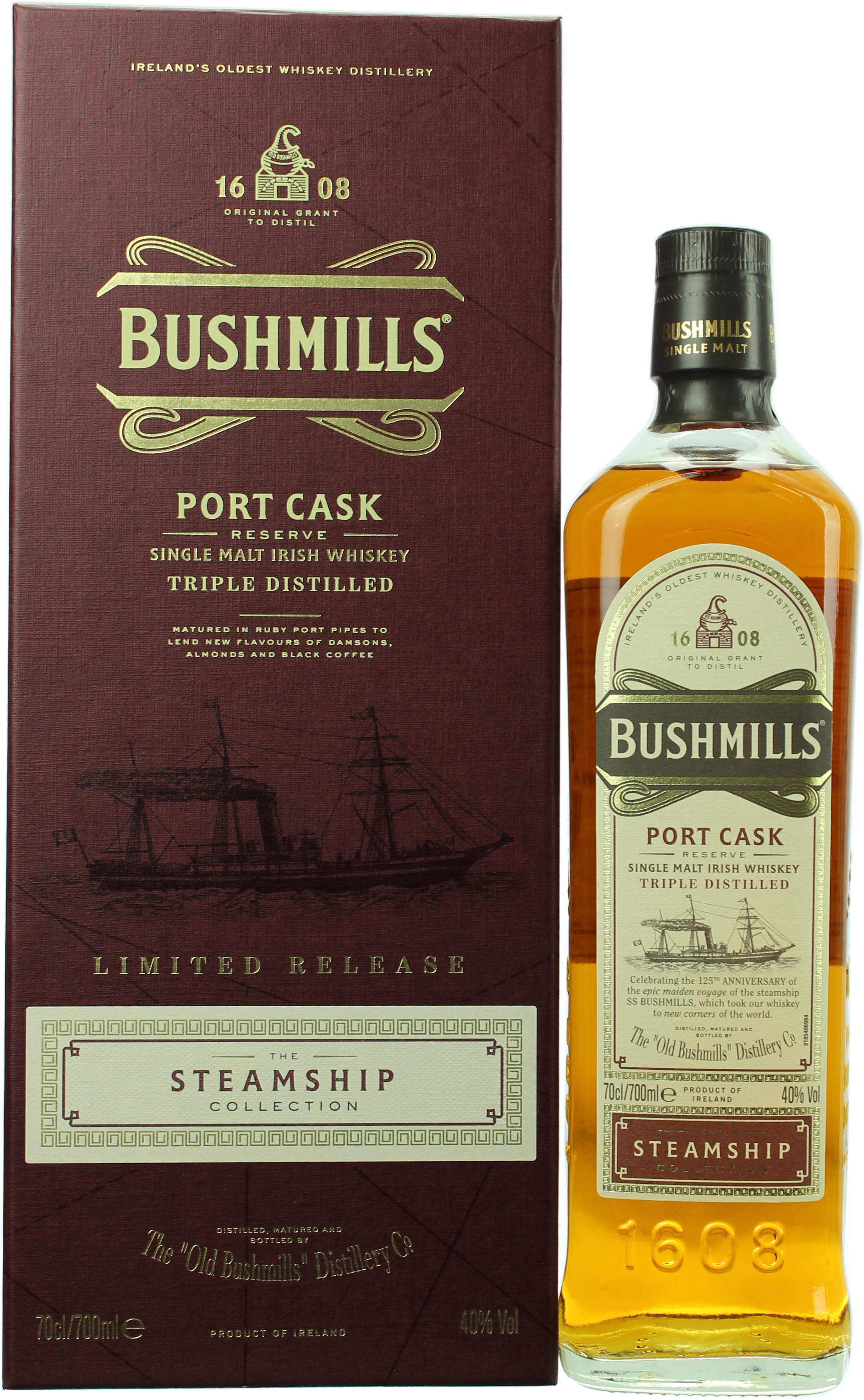 Bushmills Port Cask Reserve The Steamship Collection 40.0% 0,7l