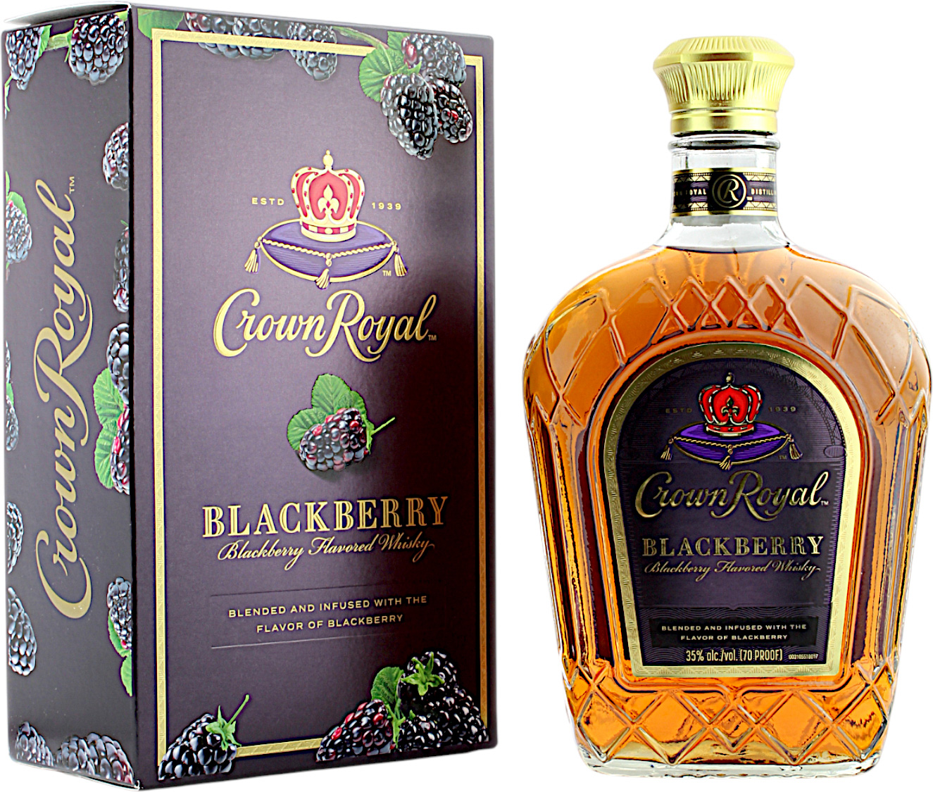 Crown Royal Blackberry Flavored Whisky 35.0% 0,7l