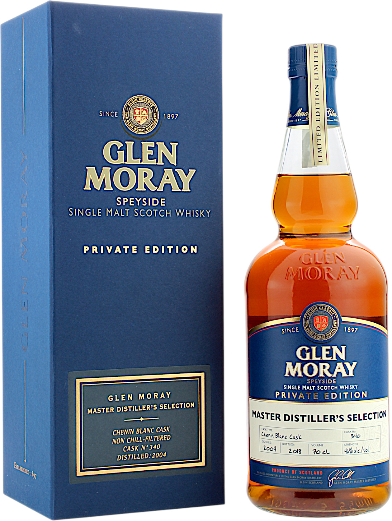 Glen Moray 2004/2018 Private Cask Chenin Blanc #340 46.0% 0,7l