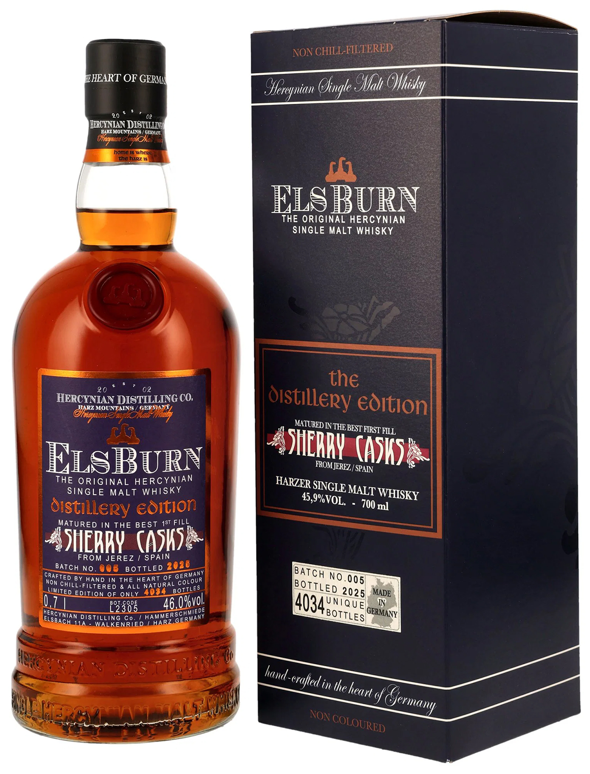 Elsburn Distillery Edition 2025 Batch 5 Sherry Casks 46.0% 0,7l 