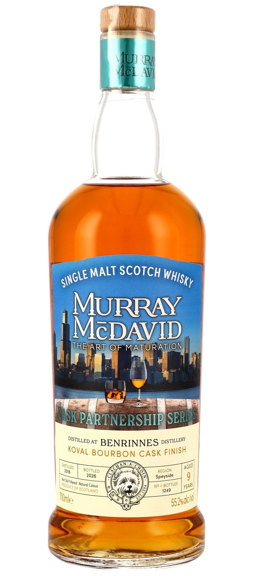 Benrinnes 9 Jahre 2016/2026 First Fill Koval Bourbon Cask Finish Murray McDavid 55.2% 0,7l