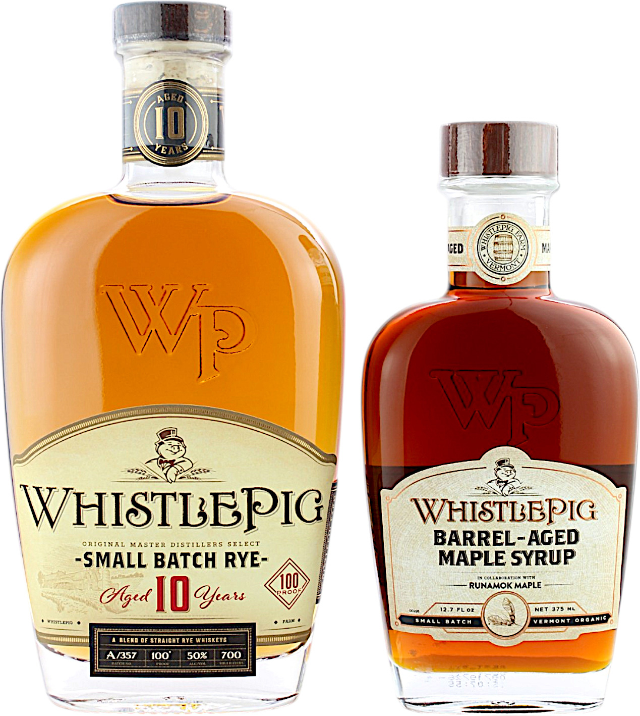 WhistlePig 10 Jahre Small Batch Rye Set mit Barrel Aged Maple Syrup Gratis (Ahornsirup) 50.0% 0,7l 