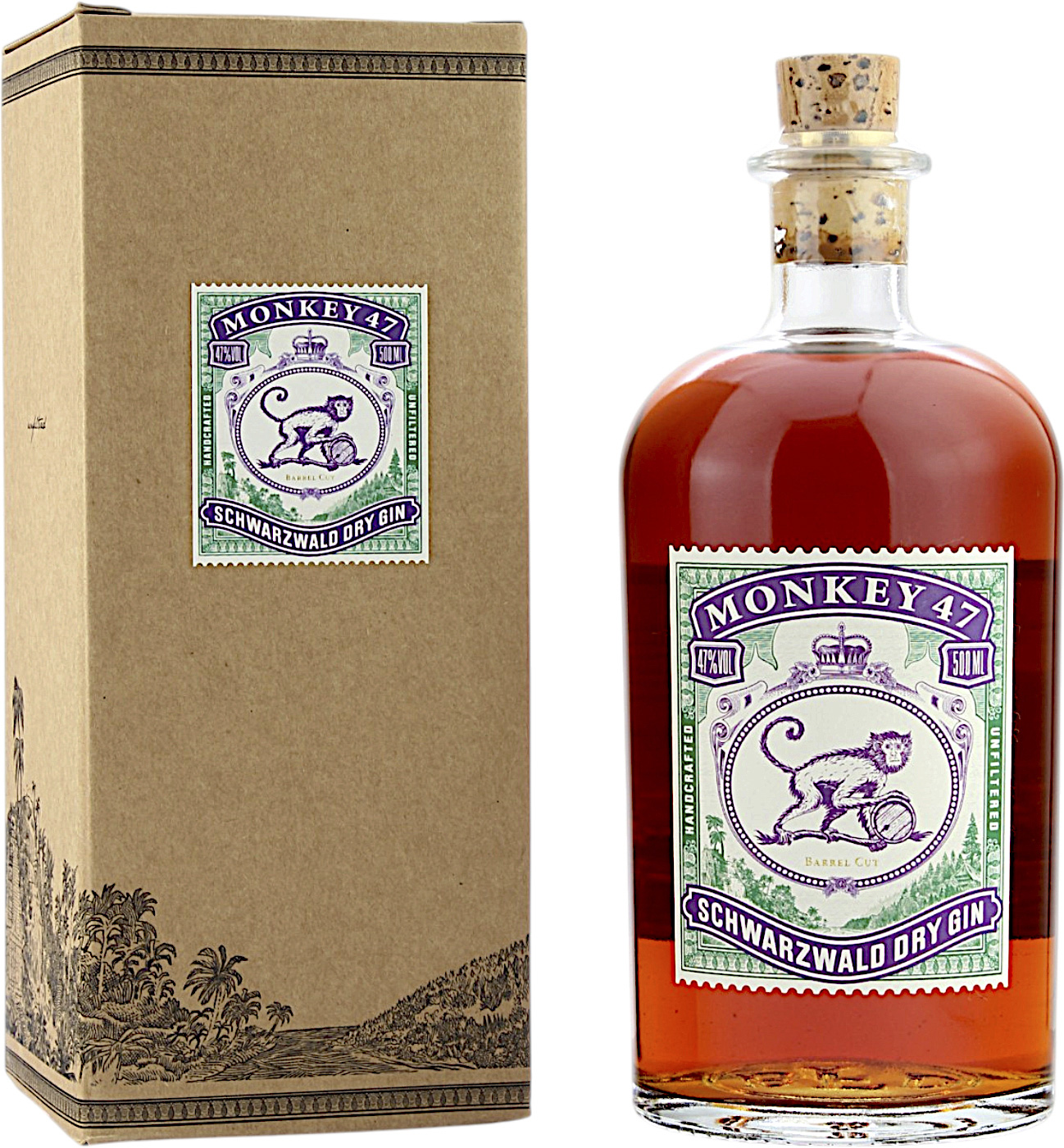 Monkey 47 Barrel Cut Mulberry Cask 47.0% 0,5l