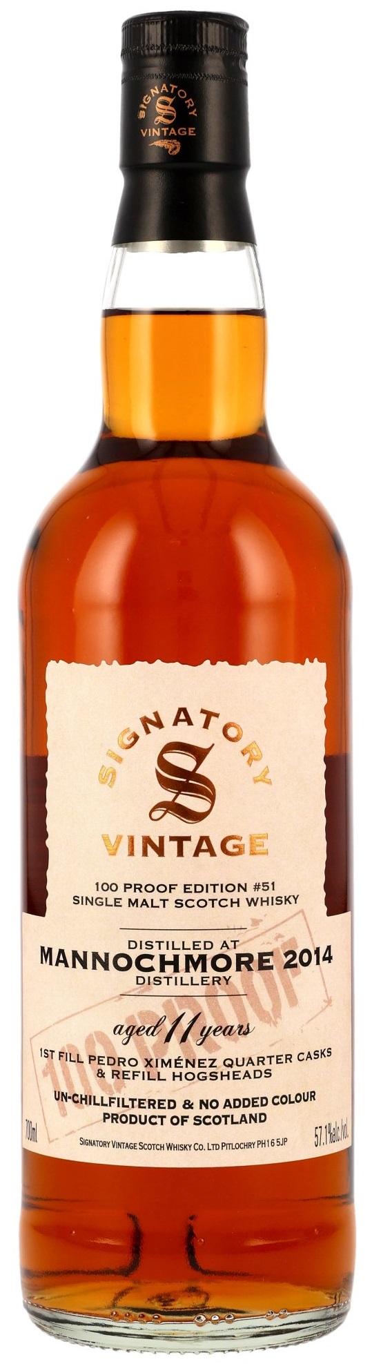 Mannochmore 11 Jahre 2014/2025 Signatory 100 Proof Edition #51 57.1% 0,7l