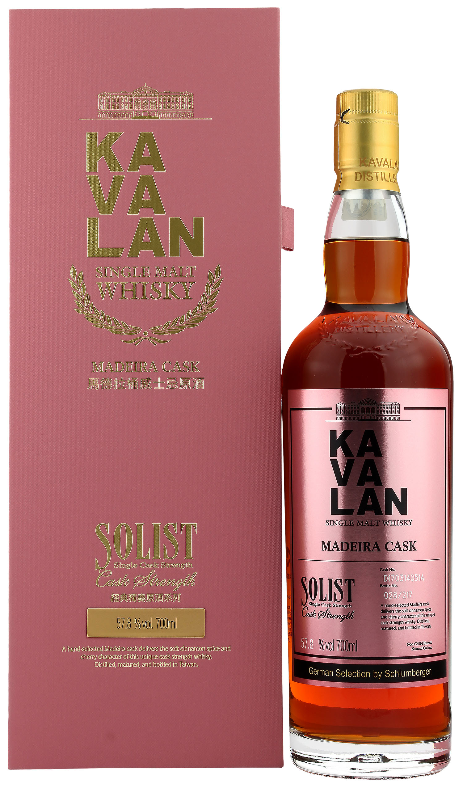 Kavalan Solist Madeira Single Cask (Taiwan) 57.8% 0,7l