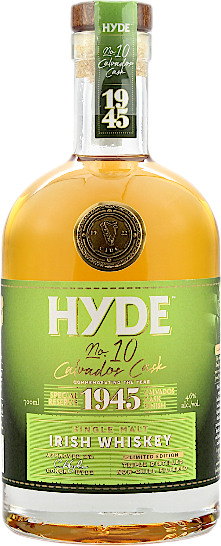 Hyde No. 10 Calvados Cask Finish Single Malt 46.0% 0,7l