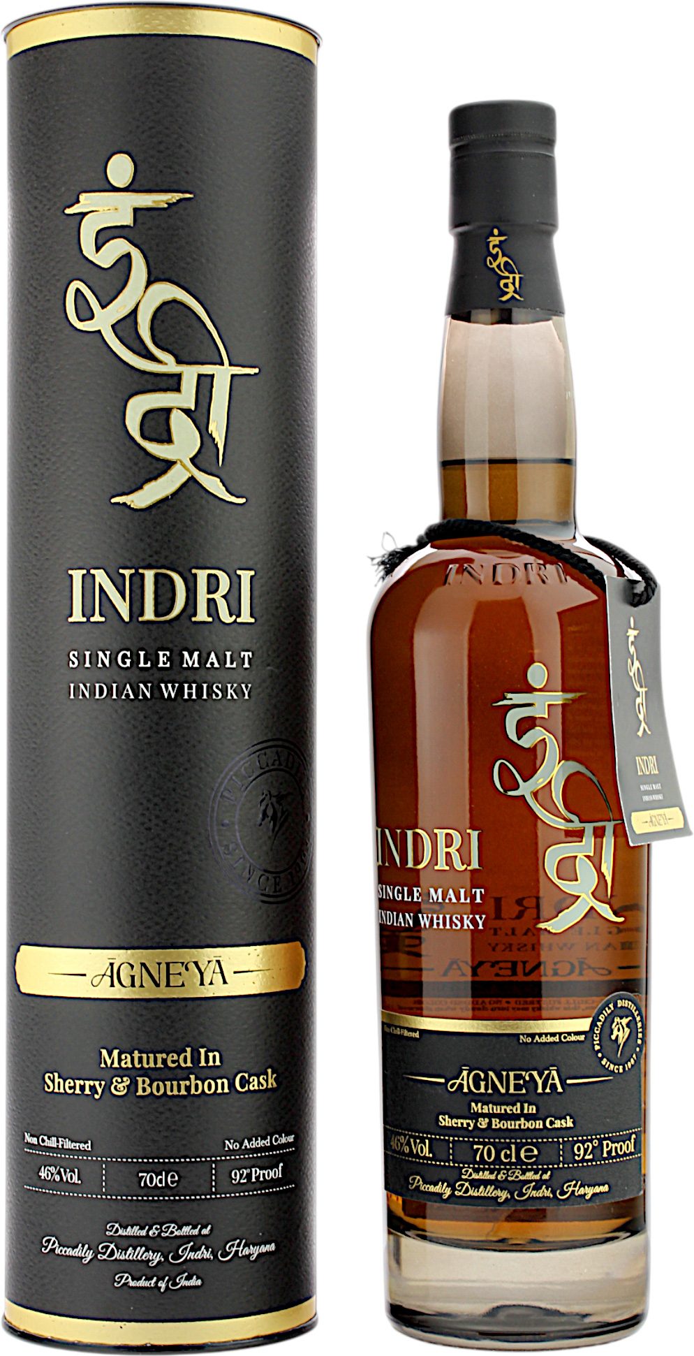Indri Agneya - Peated Indian Single Malt Whisky 46.0% 0,7l