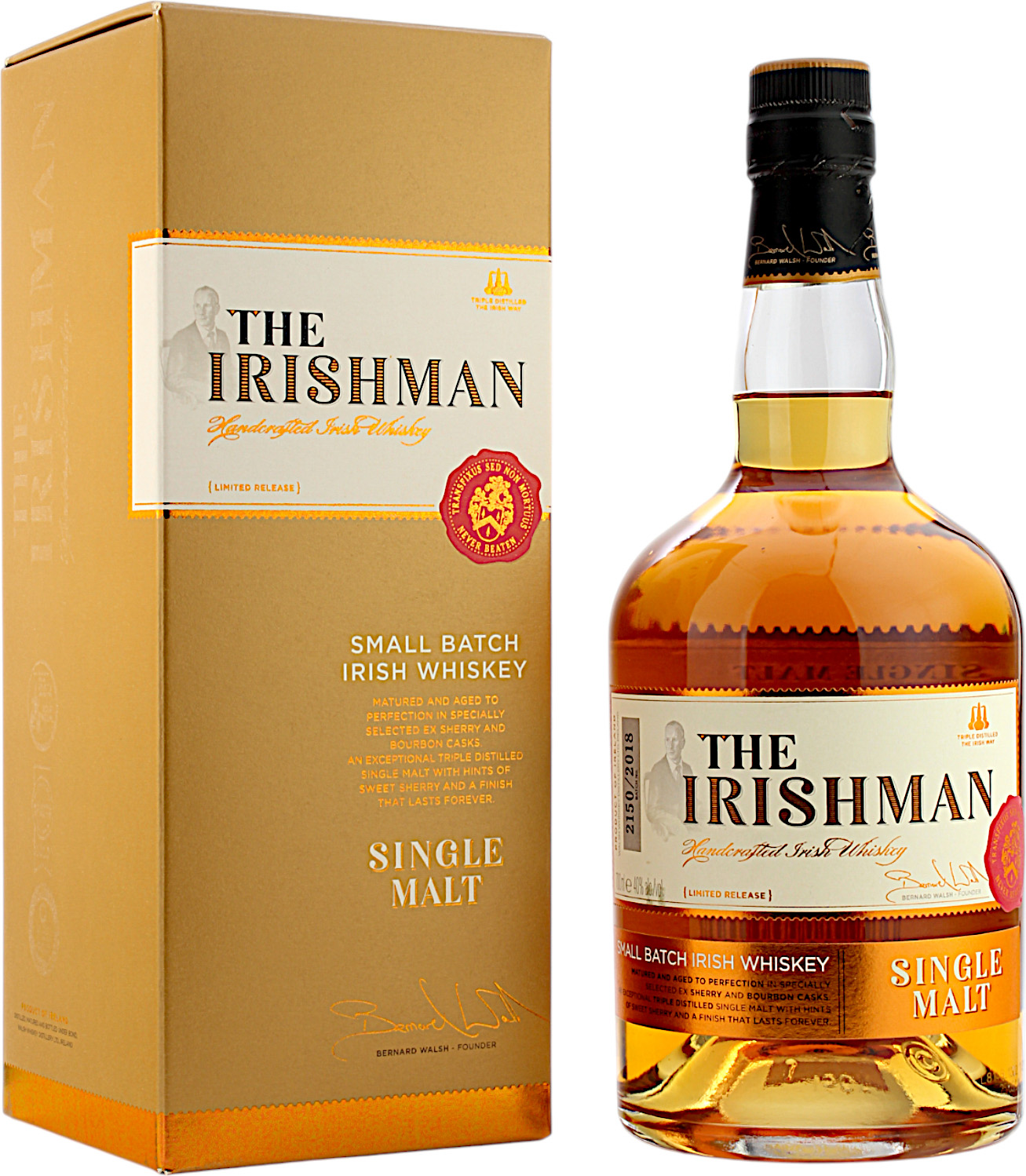The Irishman Single Malt Whiskey altes Design 40.0% 0,7l