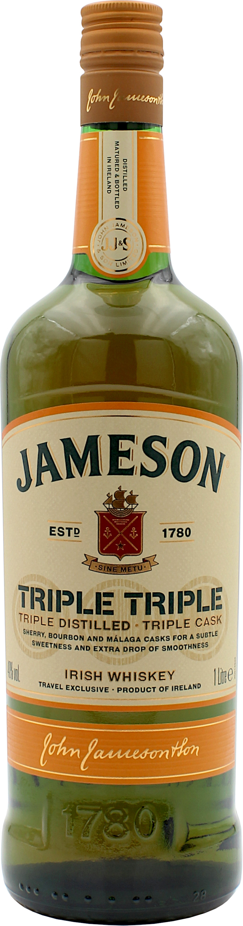Jameson Triple Triple 40.0% 1 Liter