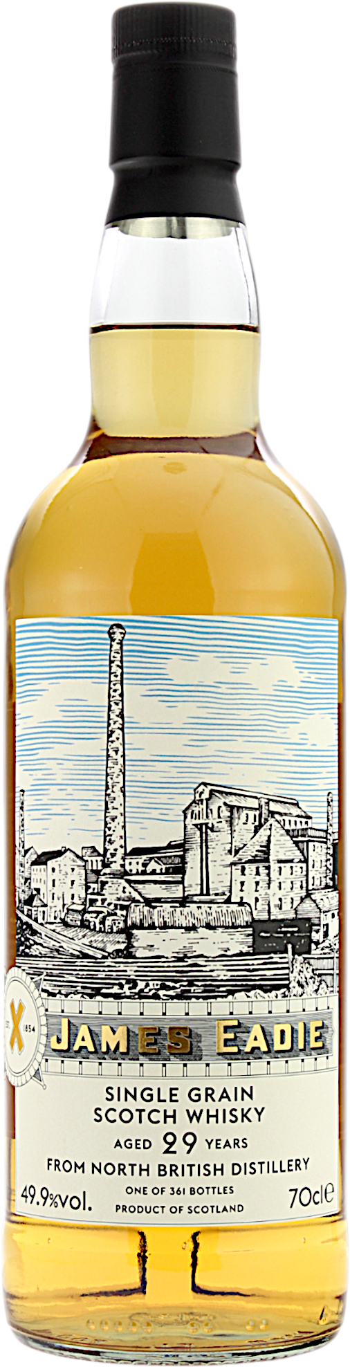 North British 29 Jahre 1995/2025 Single Grain Two Refill Hogsheads James Eadie 49.9% 0,7l