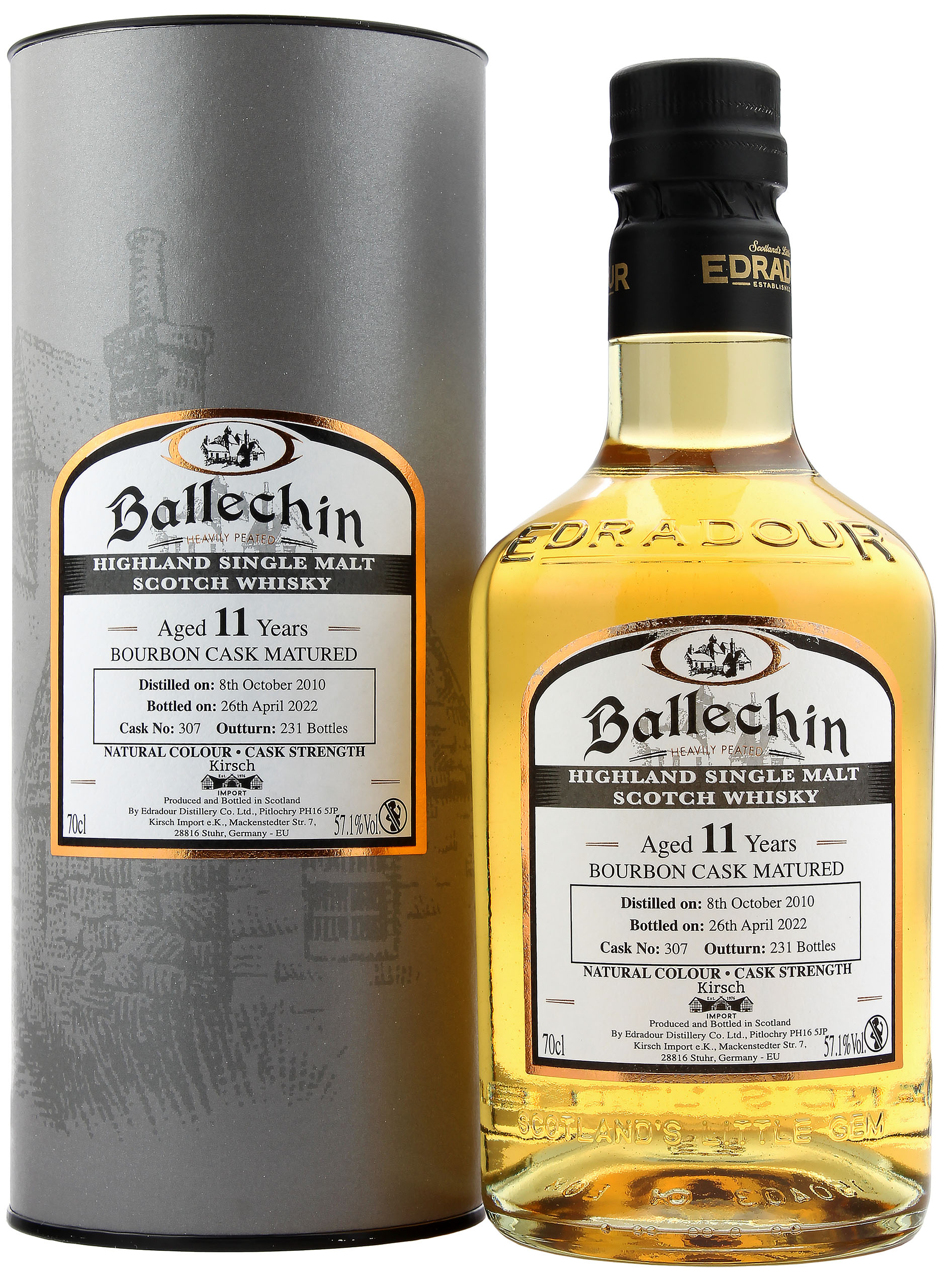 Ballechin 11 Jahre 2010/2022 Single Bourbon Cask 57.1% 0,7l