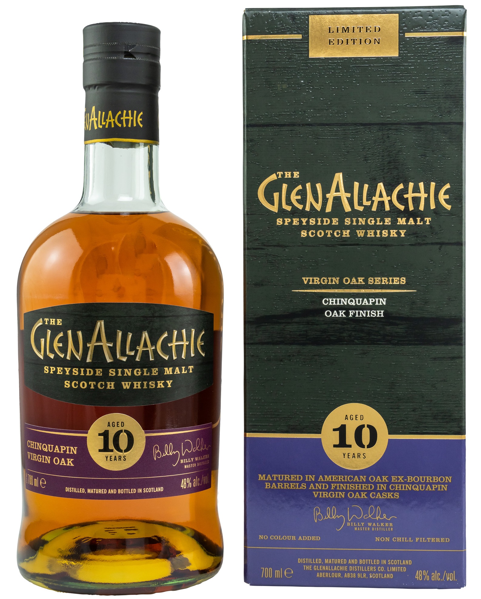 Glenallachie 10 Jahre Chinquapin Oak Wood Finish 48.0% 0,7l