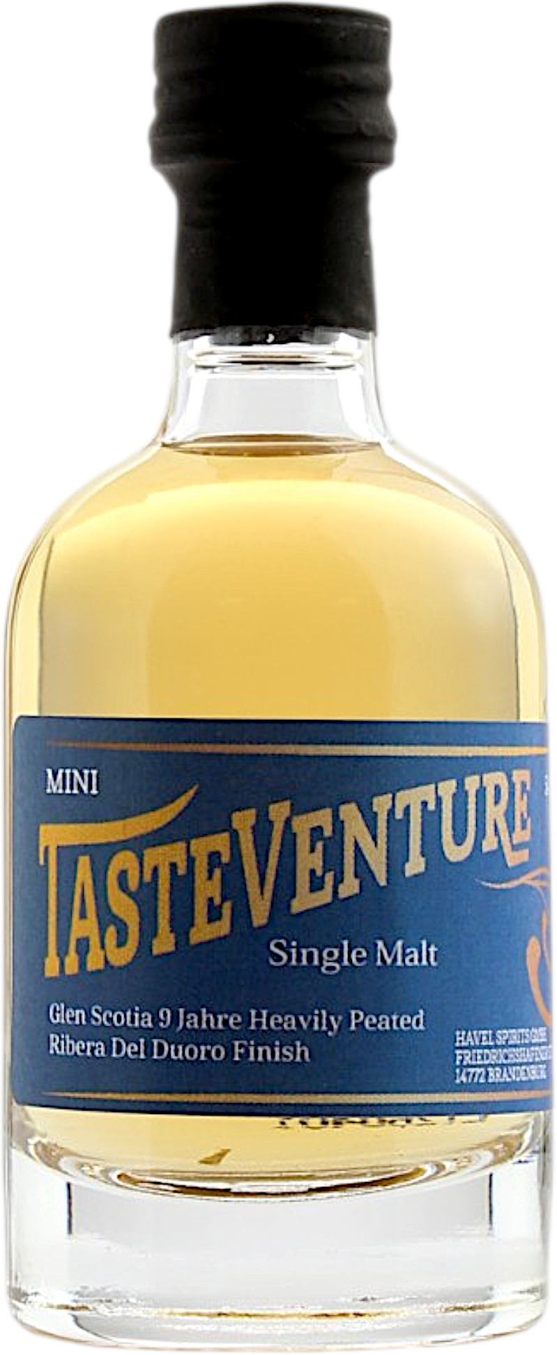 Miniatur Glen Scotia 9 Jahre Heavily Peated Ribera Del Duoro Finish Campbeltown Malts Festival 2025 Tasteventure 54.3% 0,05l