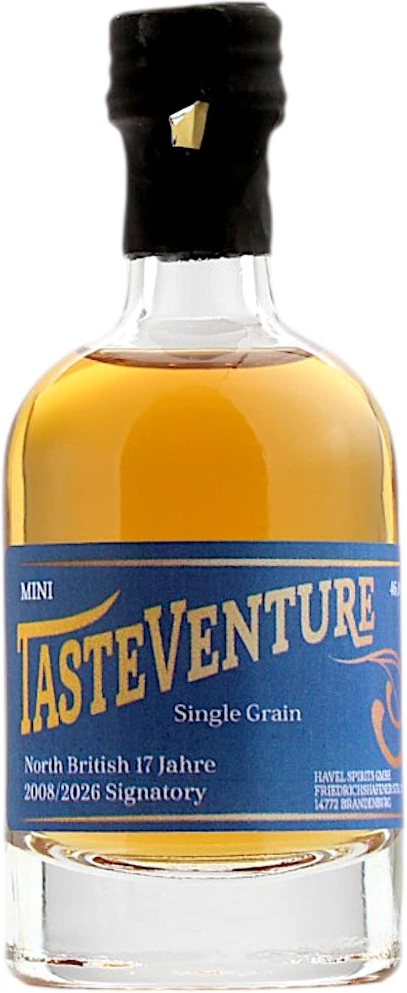 Miniatur North British 17 Jahre 2008/2026 Signatory Un-Chillfiltered Tasteventure 46.0% 0,05l