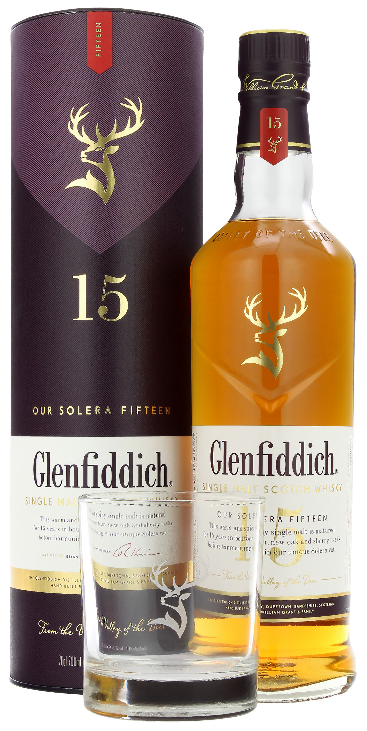 Glenfiddich 15 Jahre mit Tumbler 40.0% 0,7l