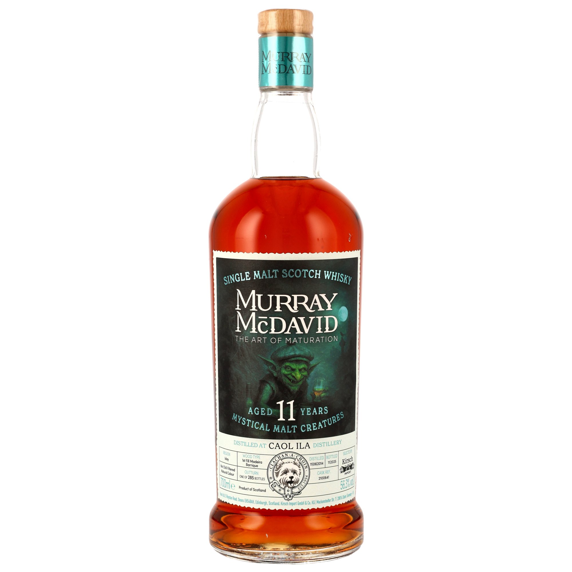 Caol Ila 11 Jahre 2014/2025 Mystical Malt Creatures 1st Fill Madeira Barrique Murray McDavid 56.3% 0,7l