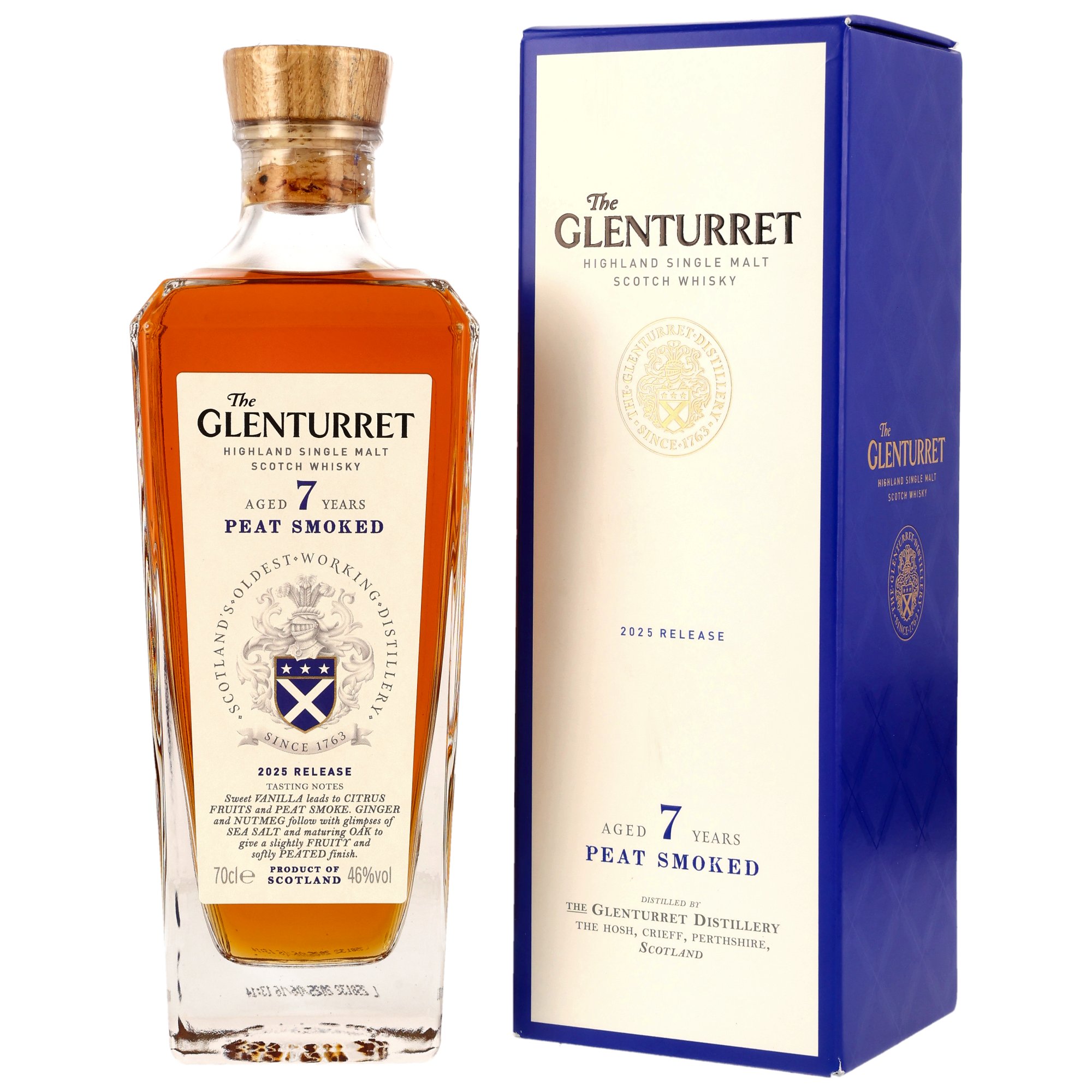 Glenturret 7 Jahre Peat Smoked 2025 Release 46.0% 0,7l