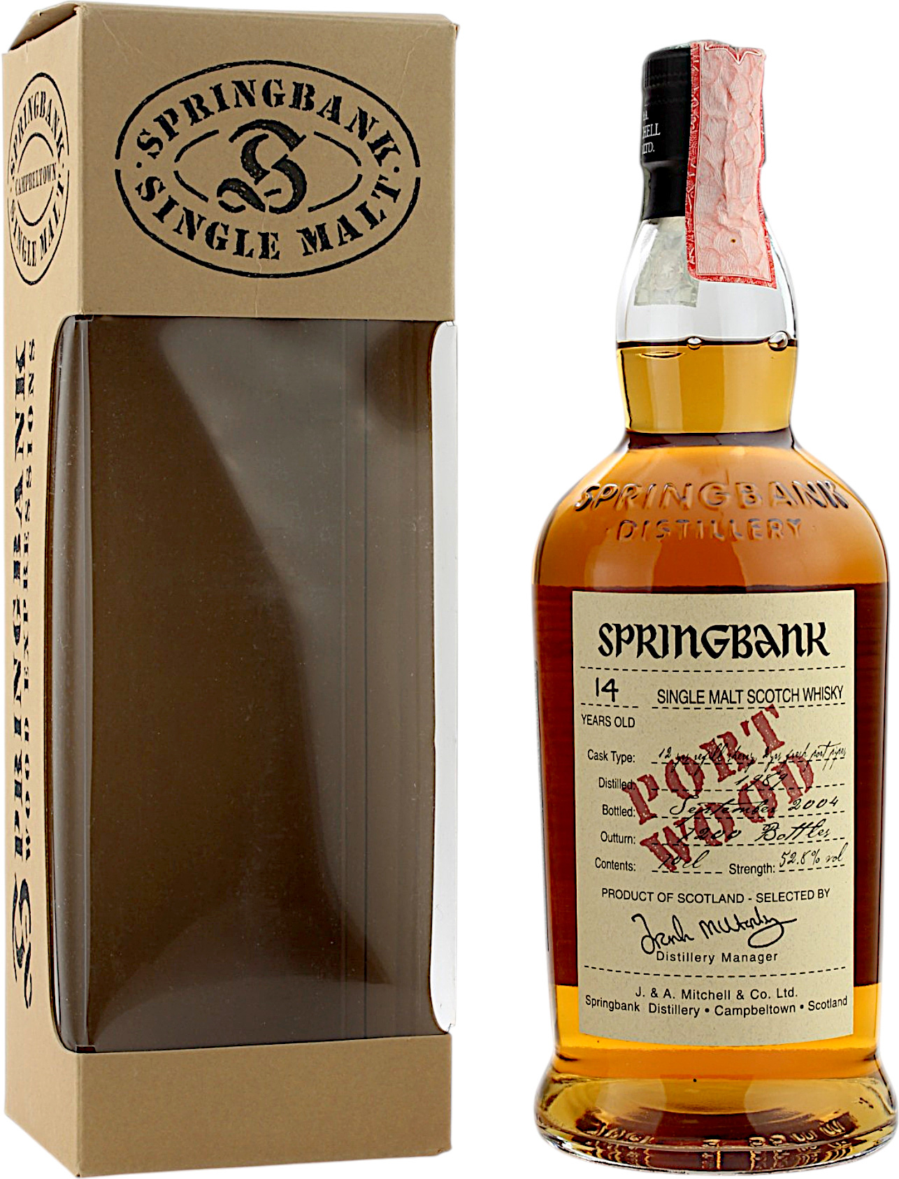 Springbank 14 Jahre Port Wood Refill Sherry & Fresh Port Pipes 52.8% 0,7l